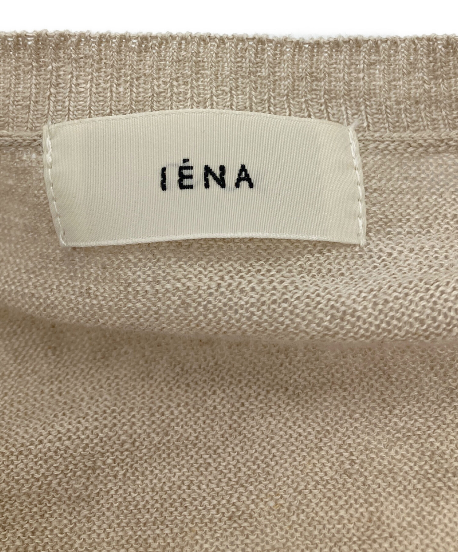 中古・古着通販】IENA (イエナ) フレンチリネン7分袖カーディガン