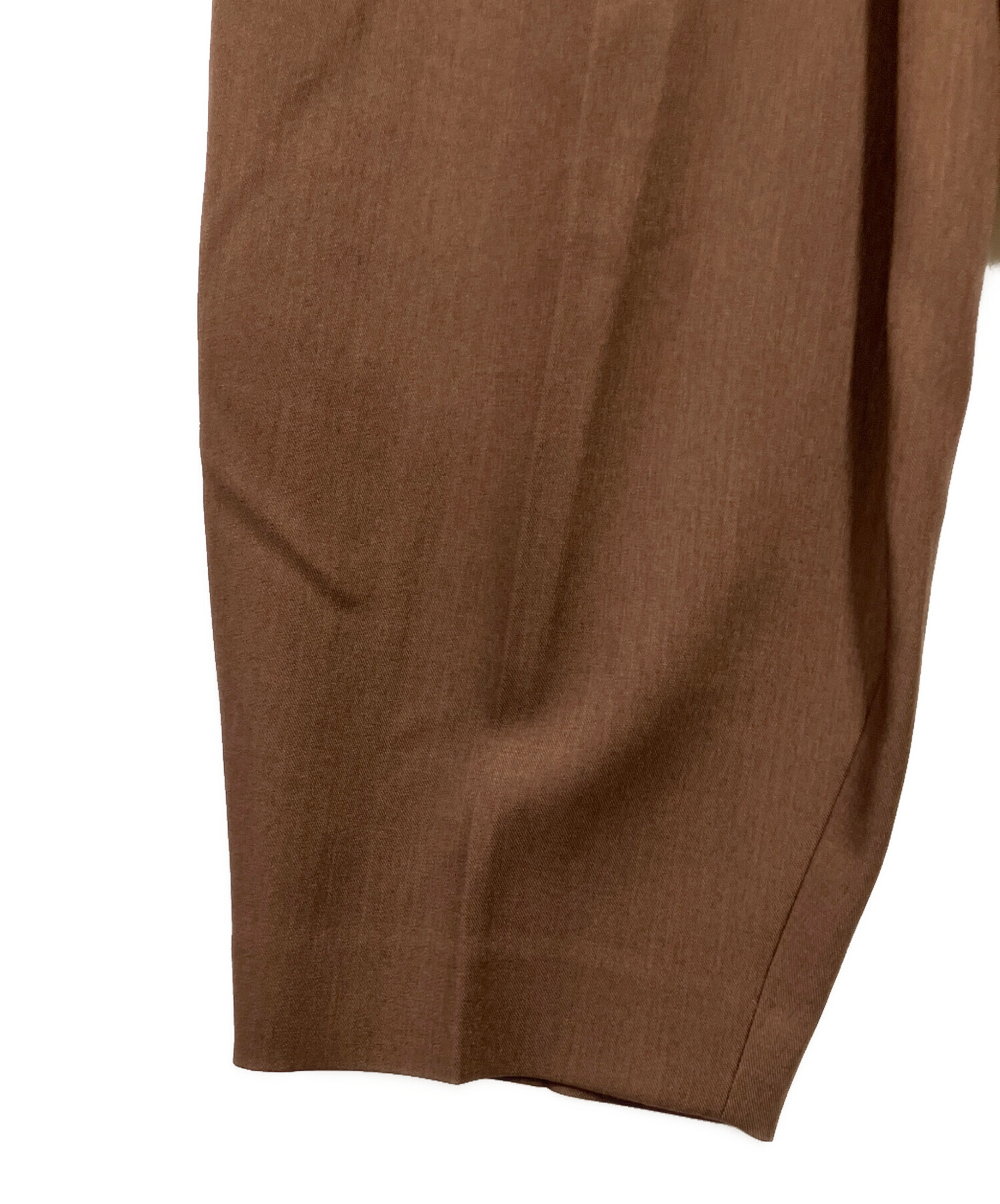 ADORE ストレッチツイルパンツ　アドーア　38 ブラウン　アドーア 中古・古着通販】ADORE (アドーア) ストレッチツイルパンツ ブラウン