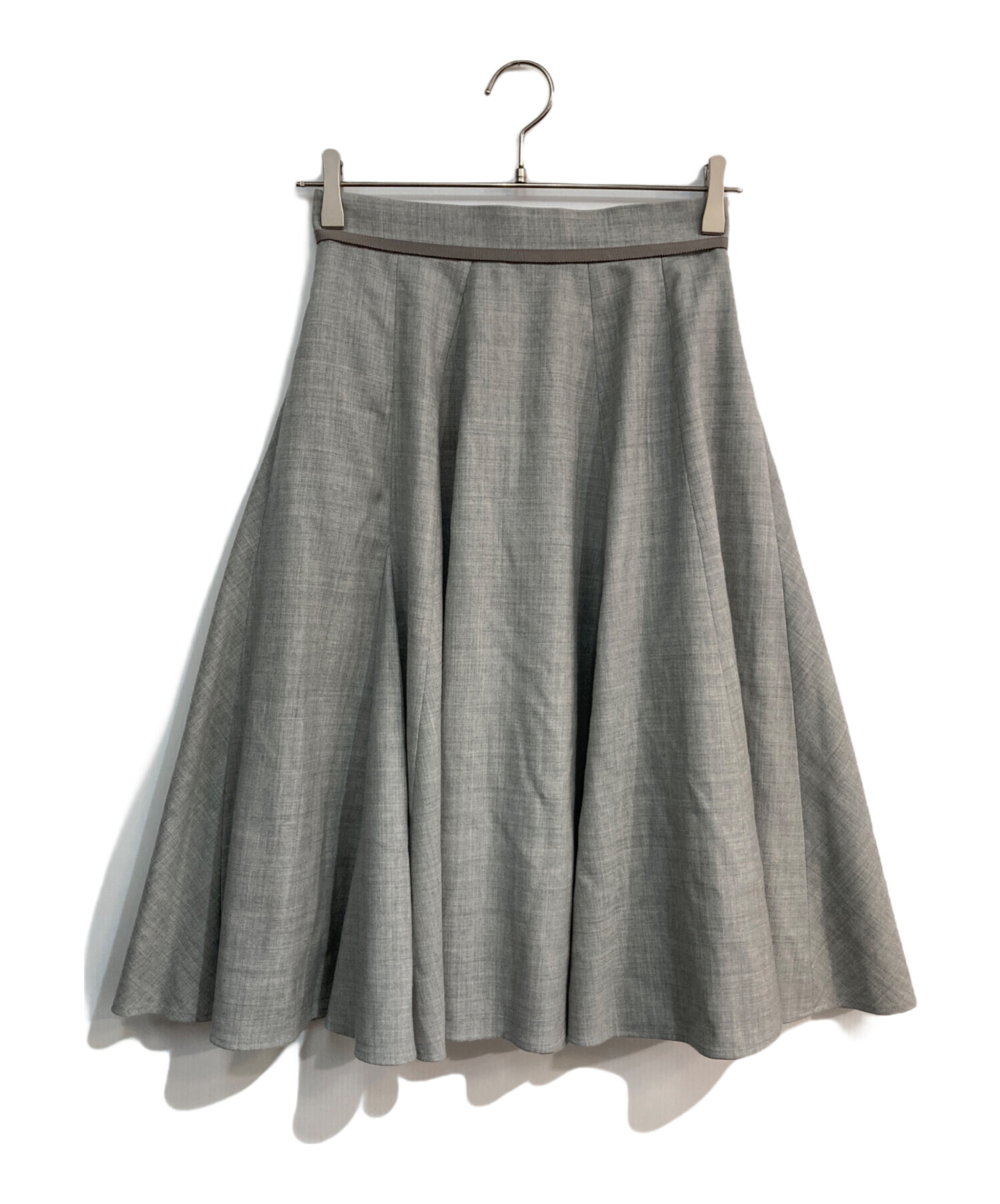 foxey フレアスカート グレー 38 ウール スカート foxey オンライン