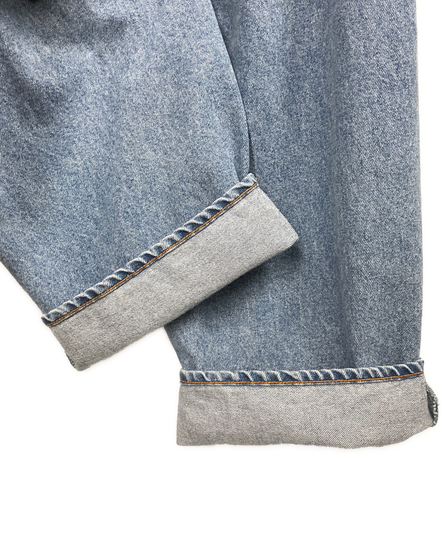 中古・古着通販】anuke (アンヌーク) Waist Tuck Denim インディゴ