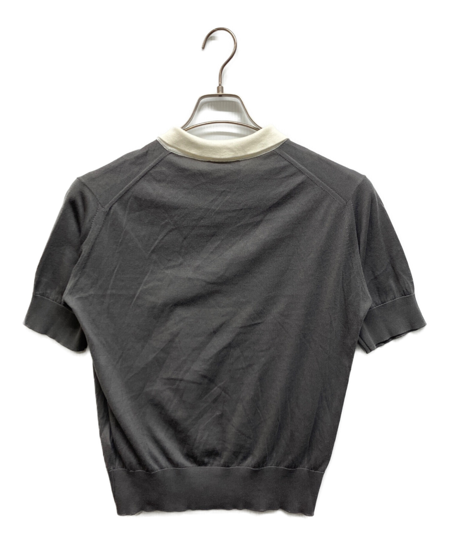 JOHN SMEDLEY グレー 半袖ポロシャツ　古着　緑タグ 中古・古着通販】JOHN SMEDLEY (ジョンスメドレー) ニットポロシャツ