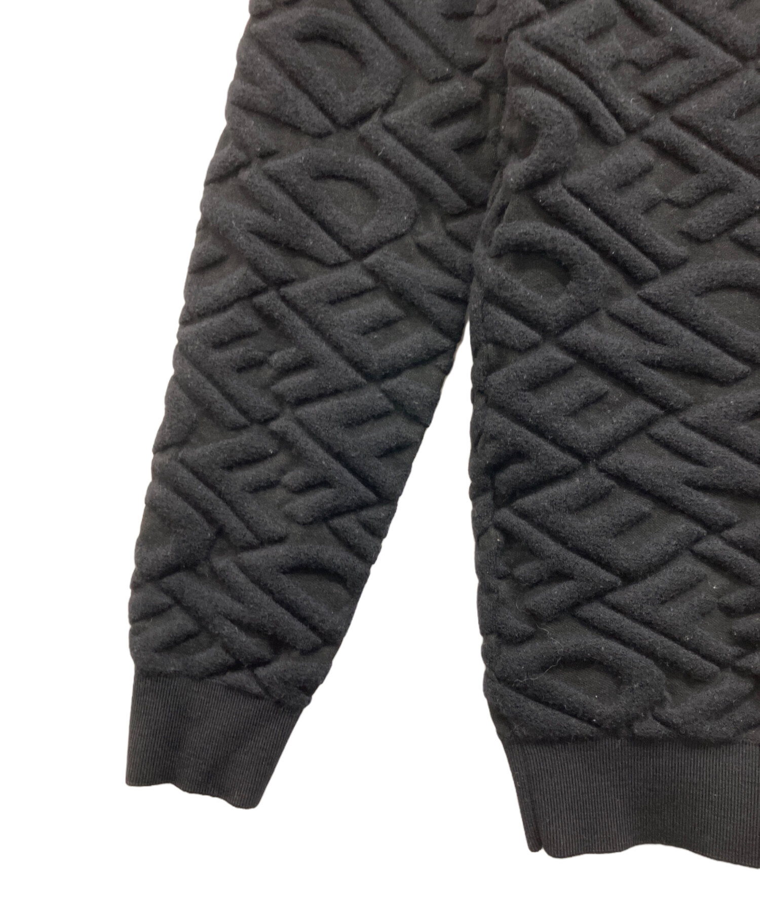 中古・古着通販】FENDI (フェンディ) ロゴラインニット ブラック