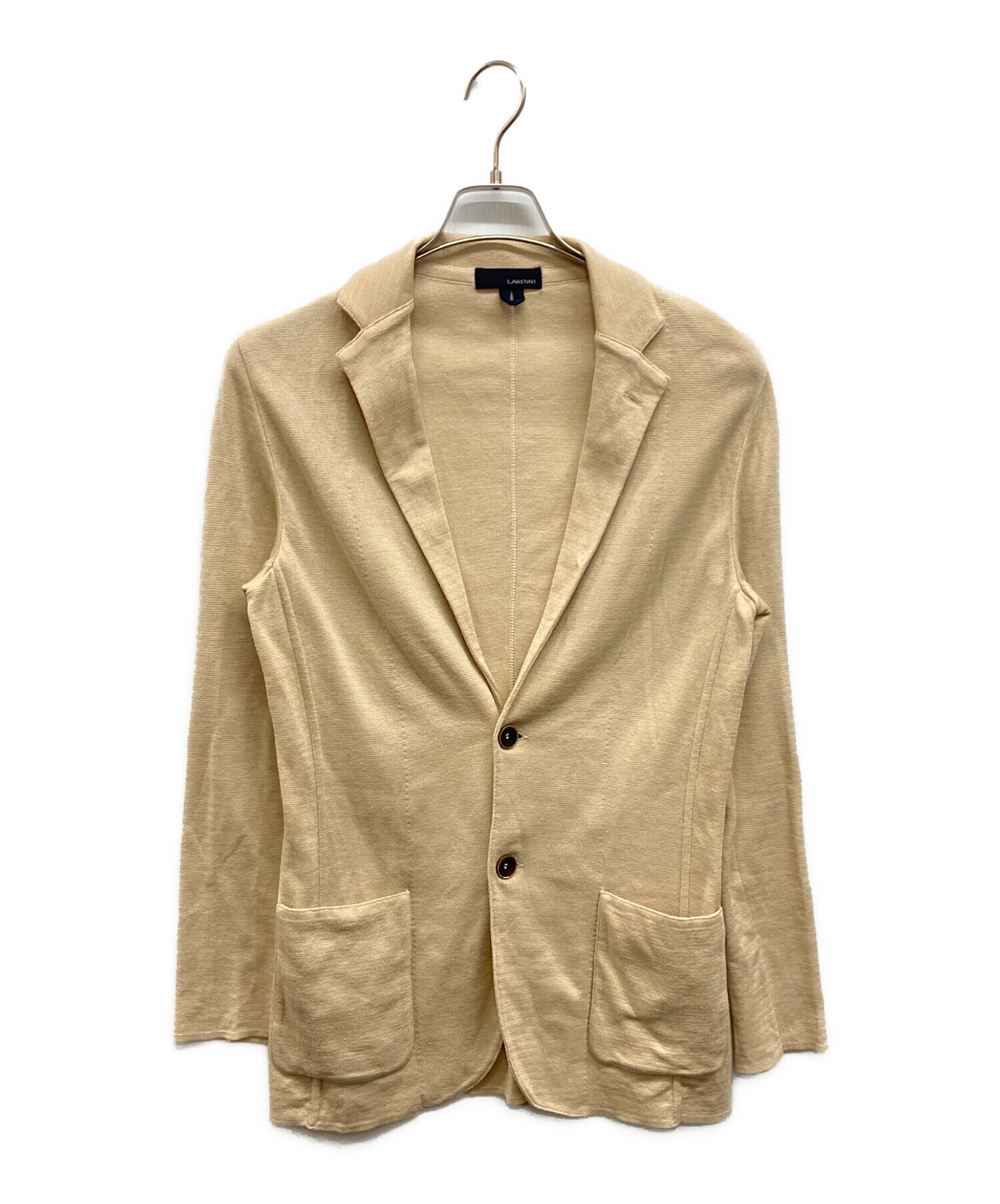 【新品未使用】LARDINIコットン ニットジャケット　XS 中古・古着通販】LARDINI (ラルディーニ) コットンニットジャケット