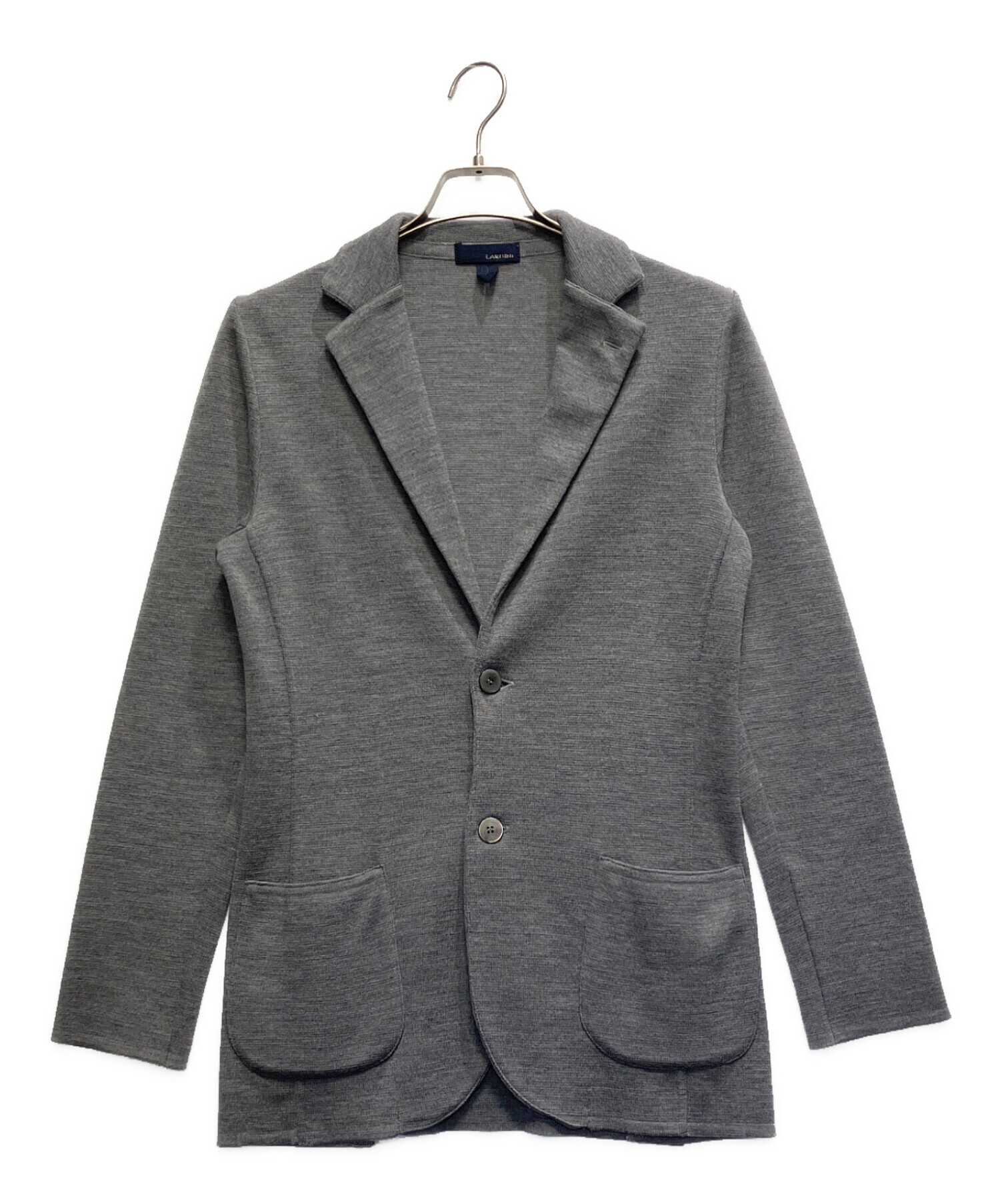 中古・古着通販】LARDINI (ラルディーニ) wool knitted jacket グレー