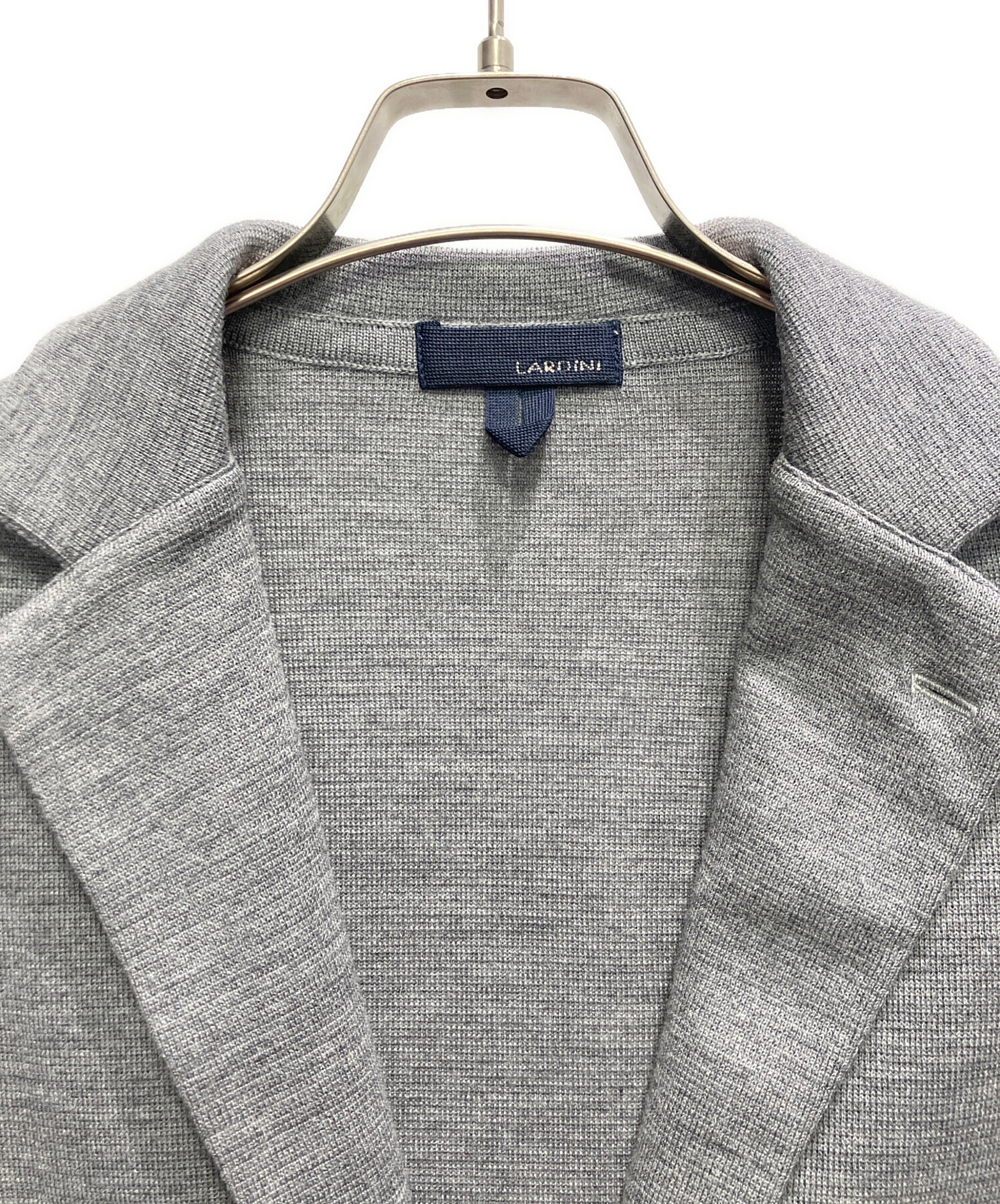 中古・古着通販】LARDINI (ラルディーニ) wool knitted jacket グレー