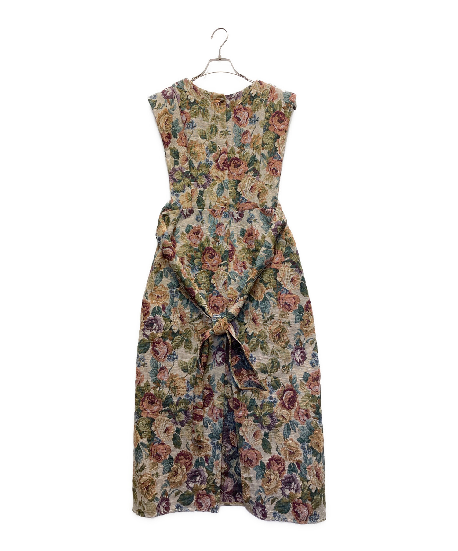 中古・古着通販】charrita (チャリータ) gobelin Apron dress ベージュ 