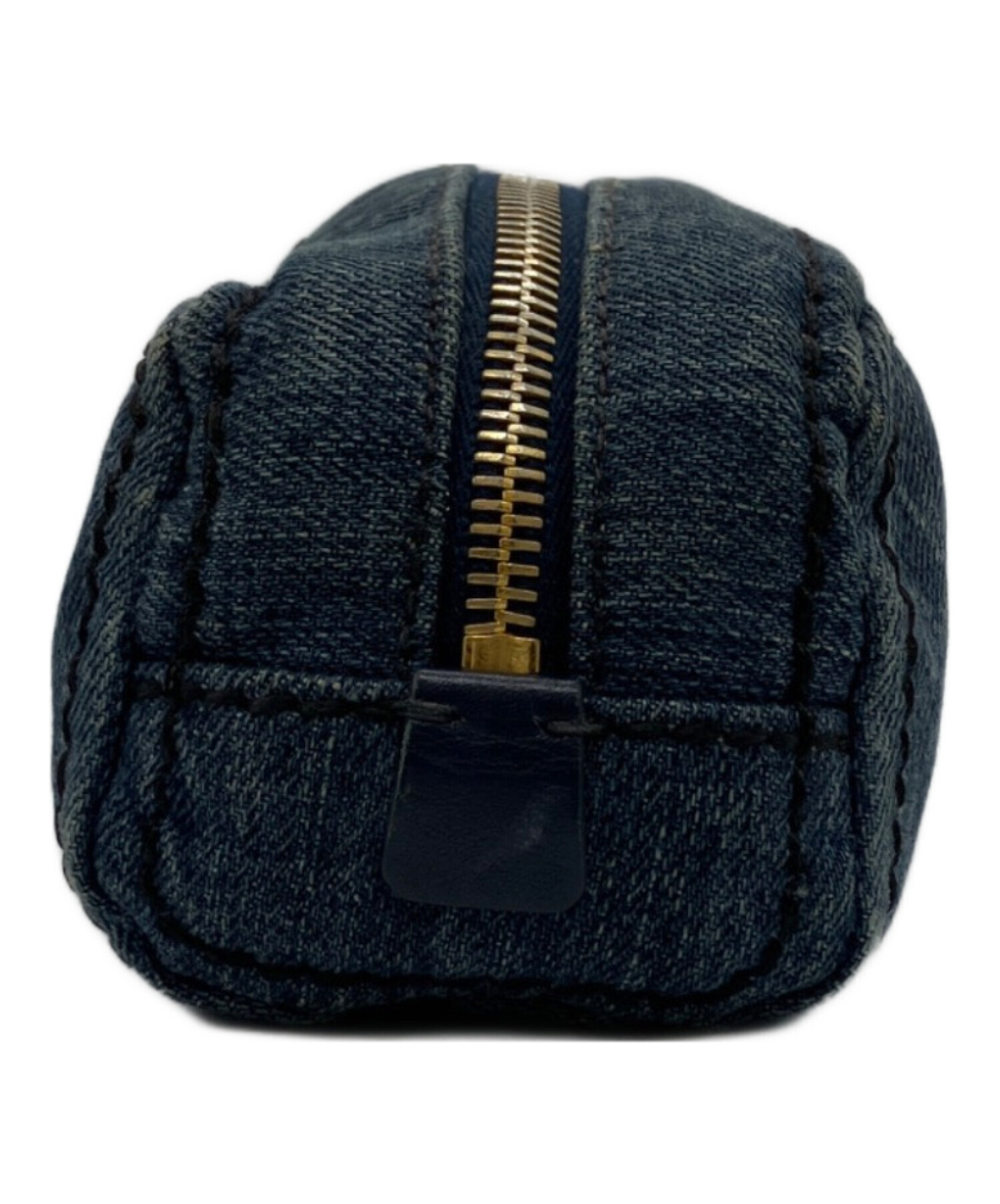 中古・古着通販】PRADA (プラダ) デニムコスメポーチ インディゴ