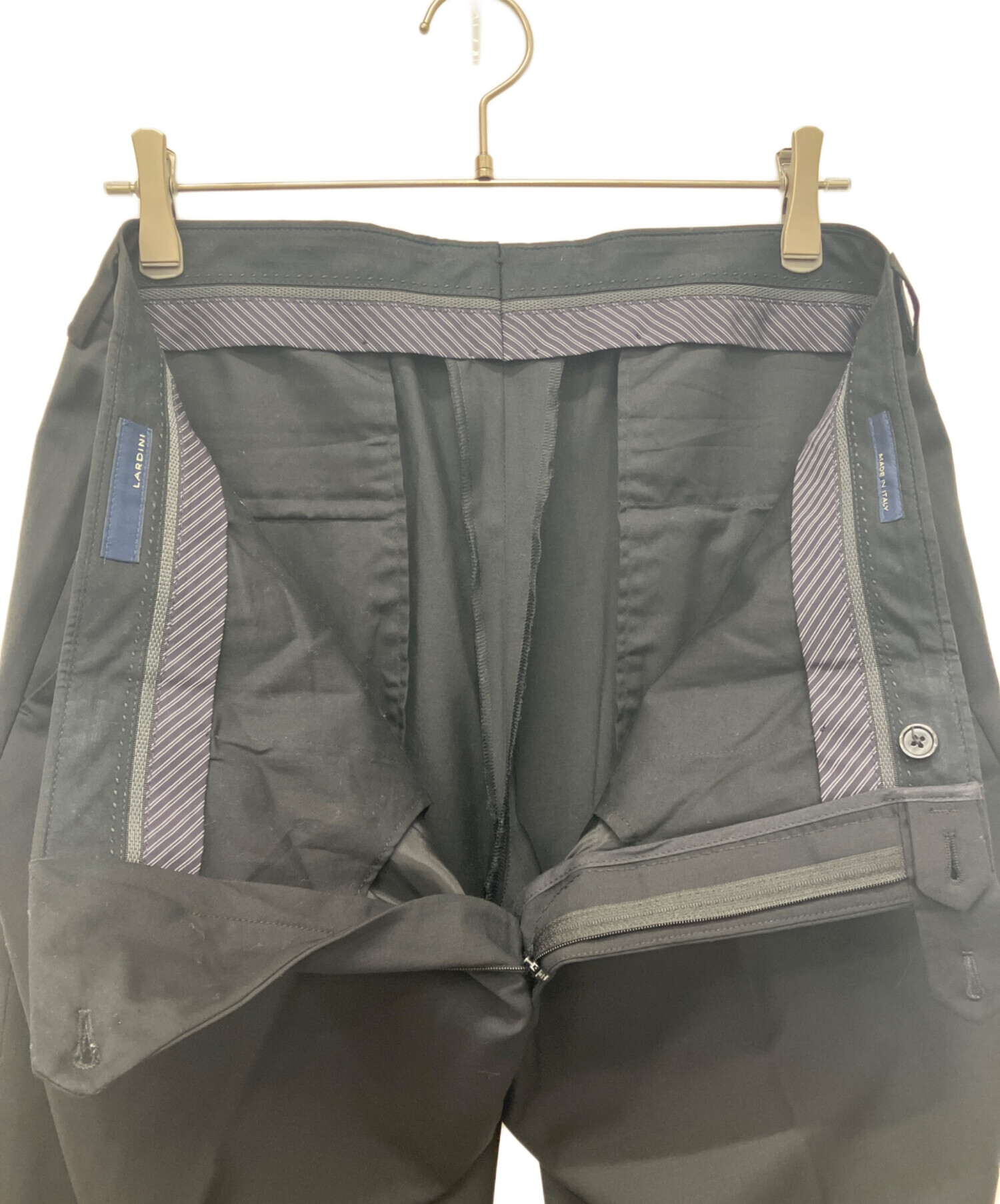 中古・古着通販】LARDINI (ラルディーニ) スラックス ブラック サイズ