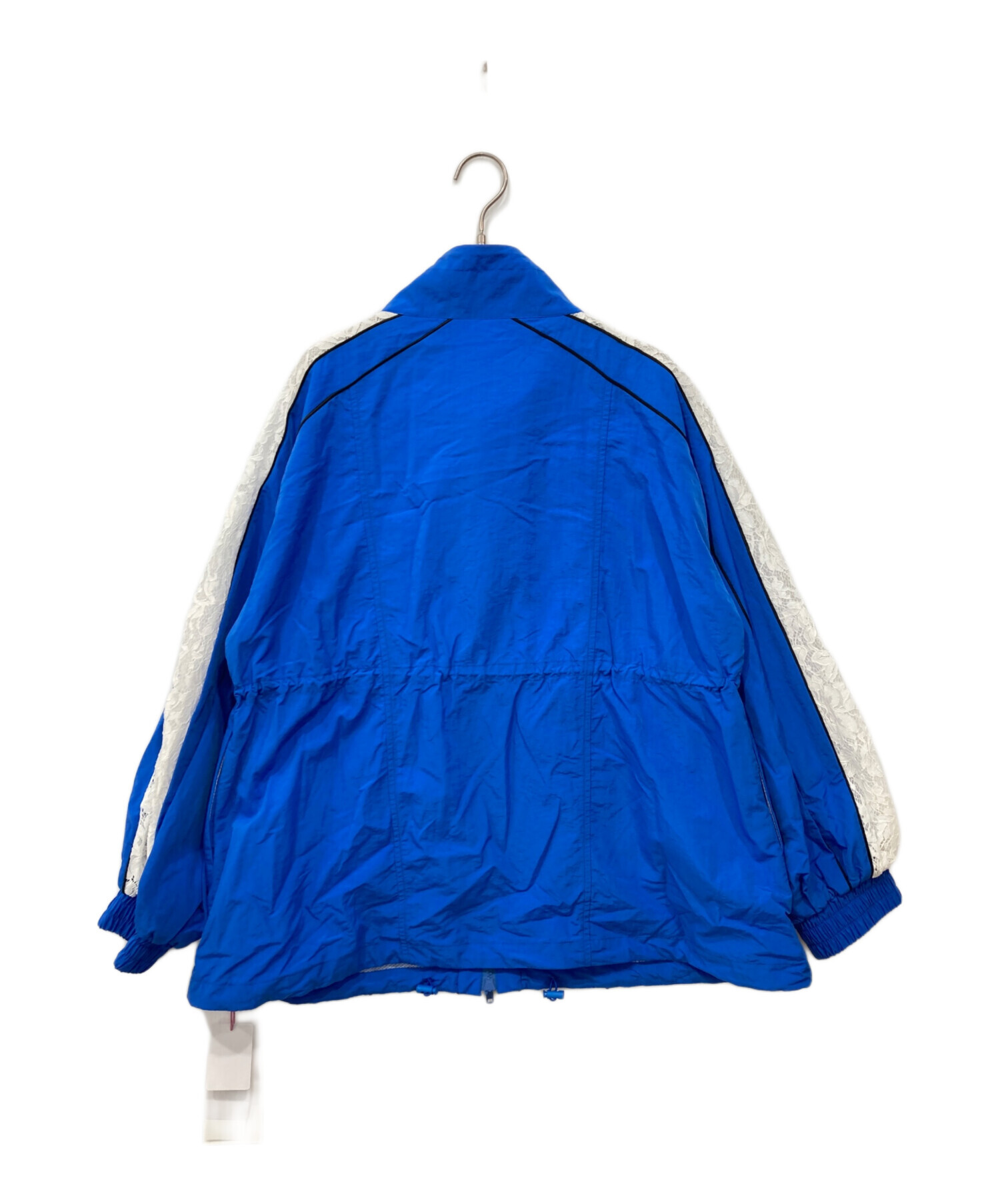 fur fur - ファーファー FURFUR レースコンビトラックブルゾン  ブルー　青　タグ付き 中古・古着通販】FURFUR (ファーファー) レースコンビトラックブルゾン