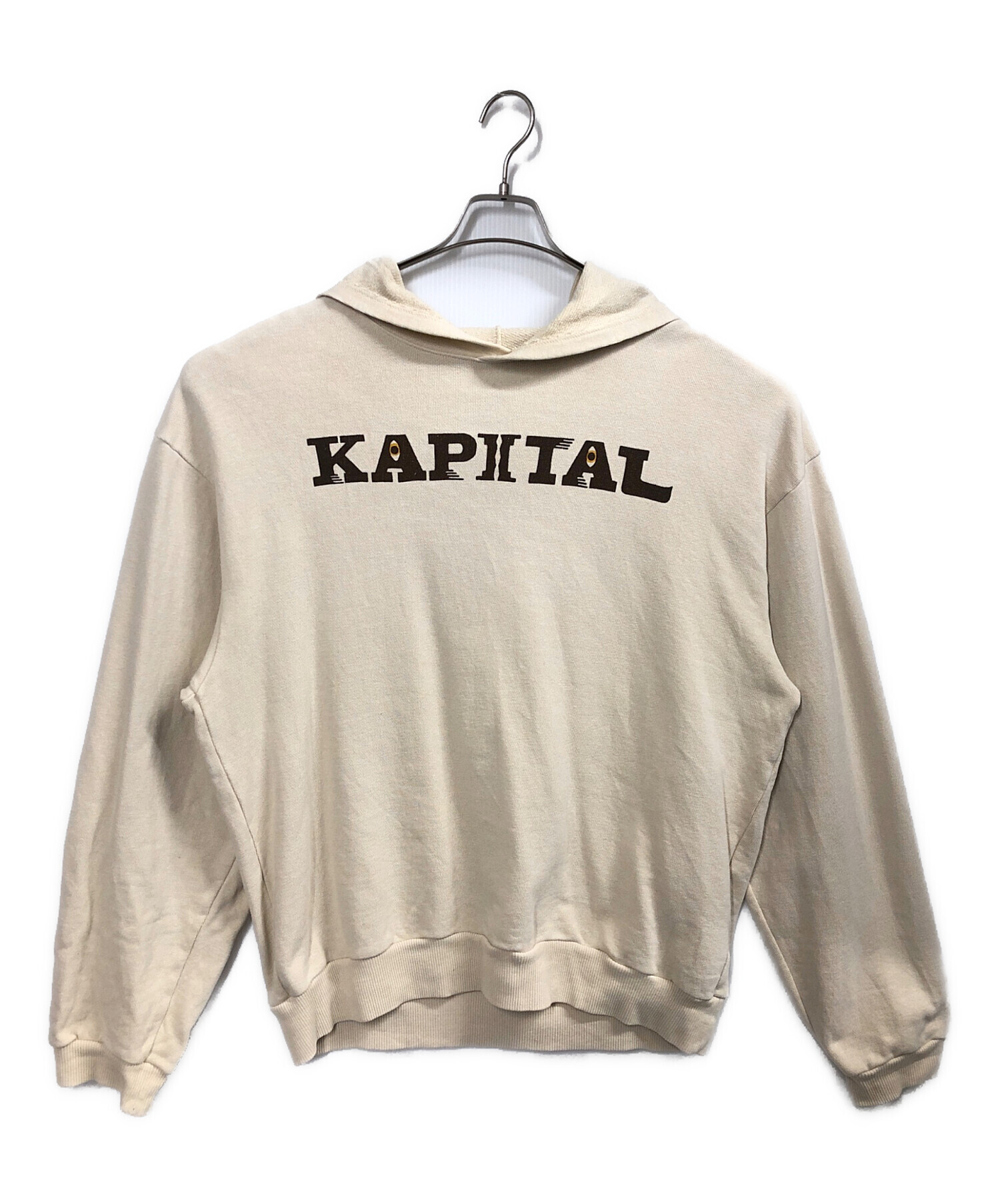 中古・古着通販】KAPITAL (キャピタル) 裏毛フードスウェット ベージュ 