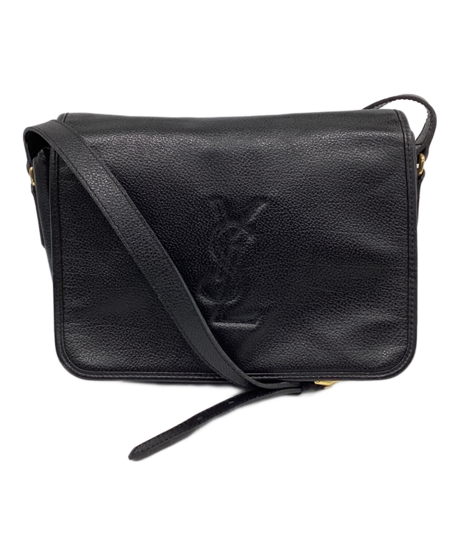 Saint Laurent YSL ブラック ショルダーバッグ 中古・古着通販】Yves Saint Laurent (イヴサンローラン) カサンドラ