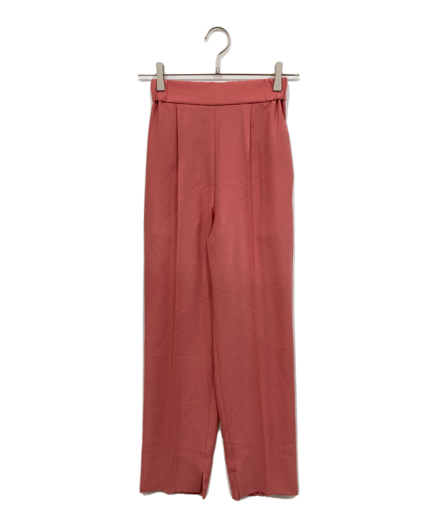 最終値下　新品　yori　サラサラハンサムパンツ　34 中古・古着通販】YORI (ヨリ) サラサラハンサムパンツ ピンク サイズ