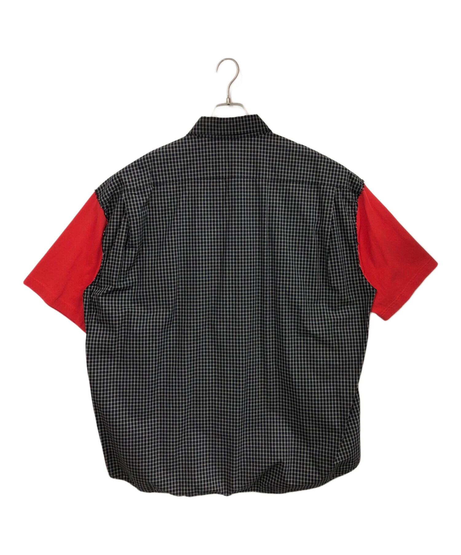 中古・古着通販】BALENCIAGA (バレンシアガ) シャツ ブラック×レッド