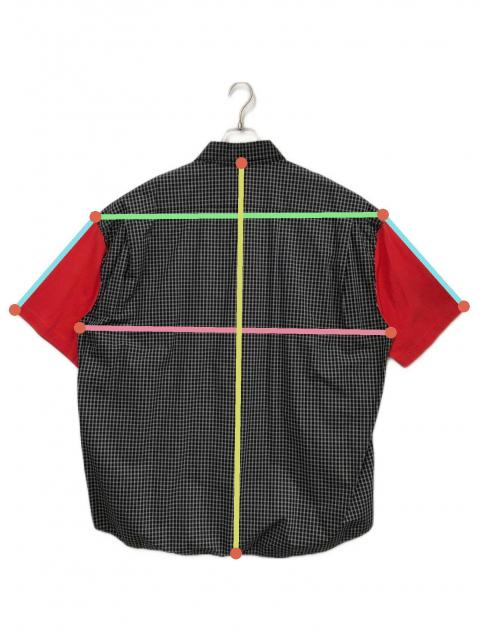 中古・古着通販】BALENCIAGA (バレンシアガ) シャツ ブラック×レッド