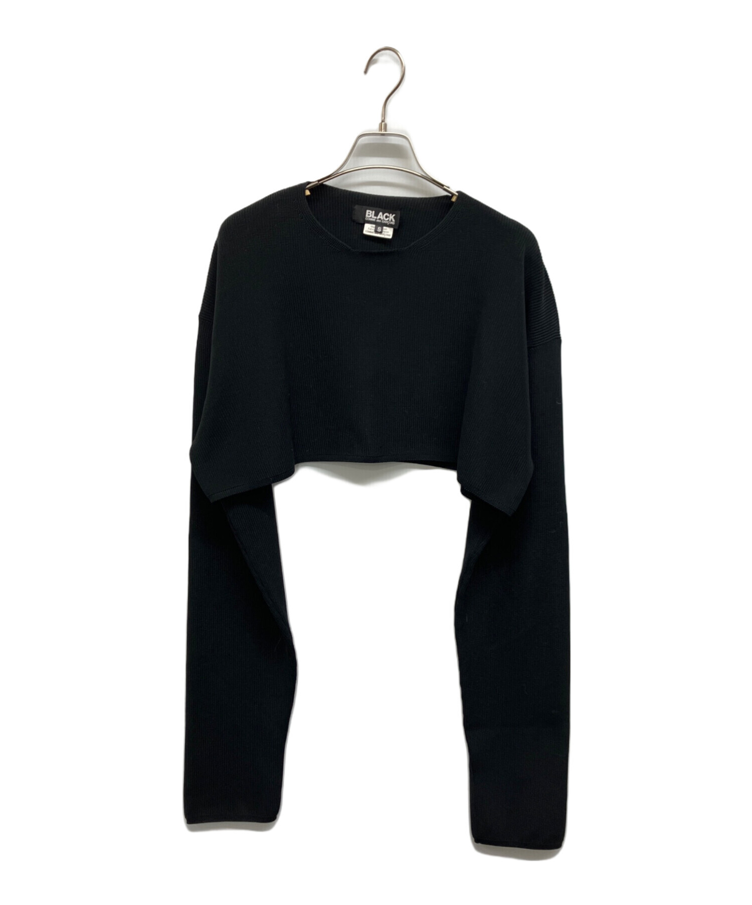 UN3D クロップドニット ブラック 中古・古着通販】BLACK COMME des GARCONS (ブラックコムデギャルソン