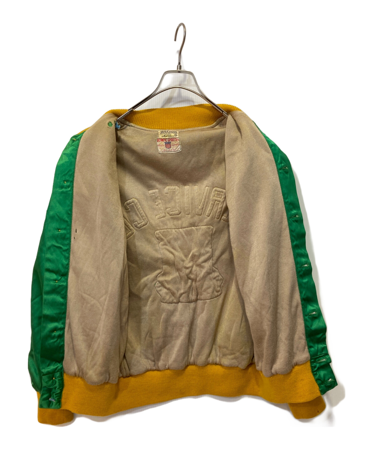 中古・古着通販】Wilson (ウィルソン) サテンボタンスタジャン