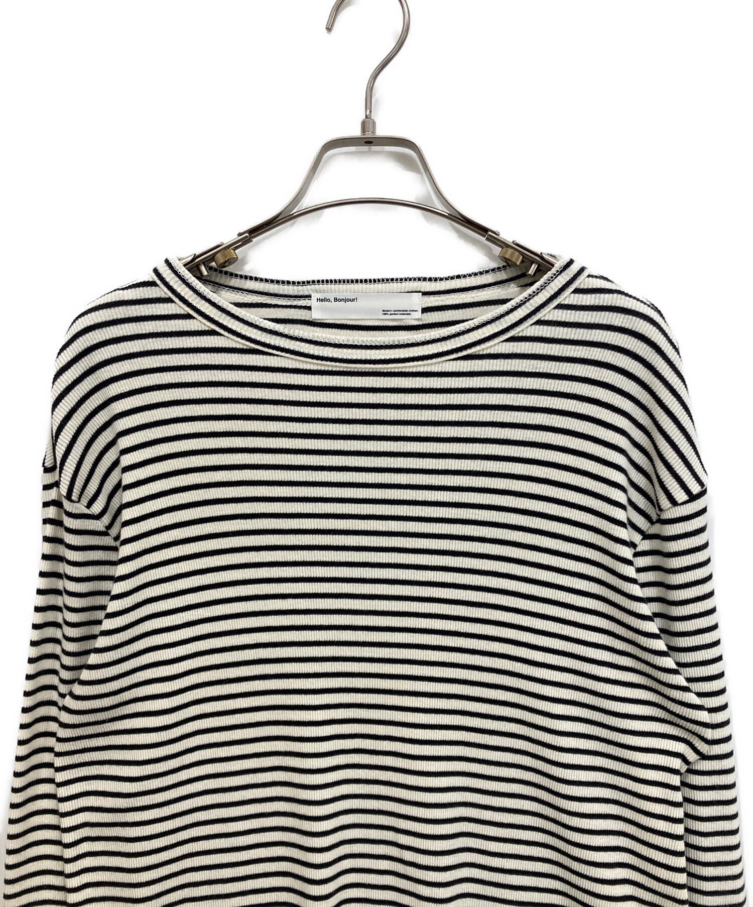 中古・古着通販】L'appartement (アパルトモン) BORDER RIB LONGSLEEVE