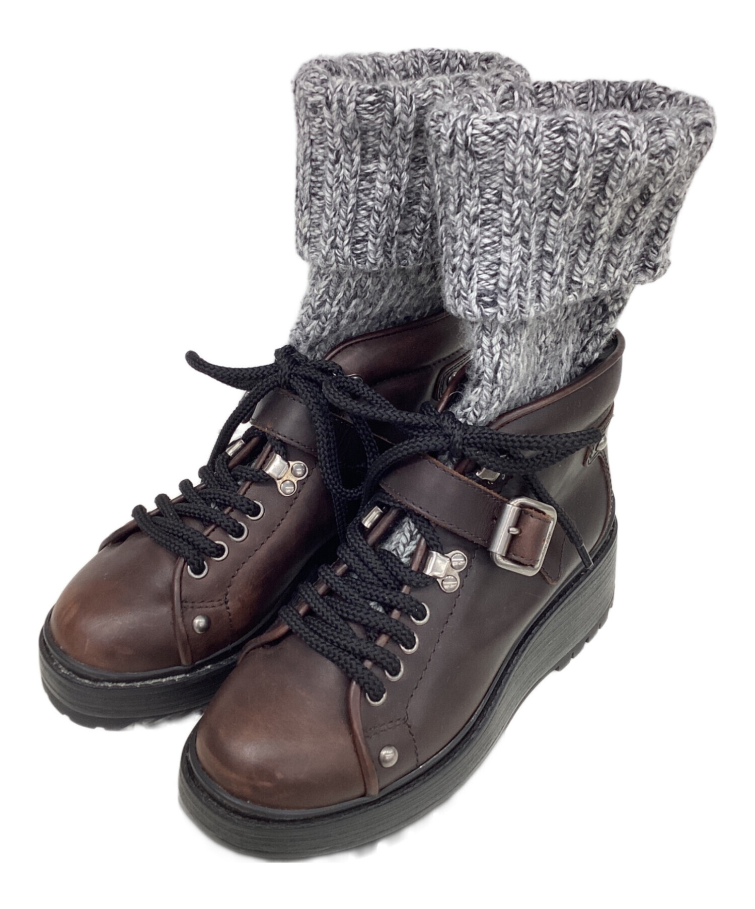 中古・古着通販】MIU MIU (ミュウミュウ) ニットソックスコンバット