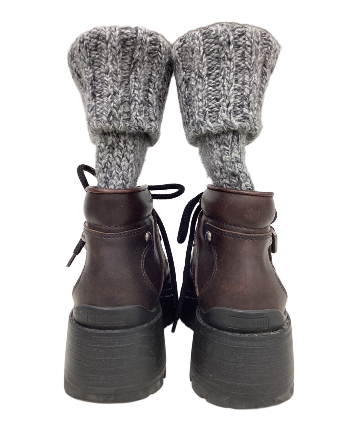 中古・古着通販】MIU MIU (ミュウミュウ) ニットソックスコンバット