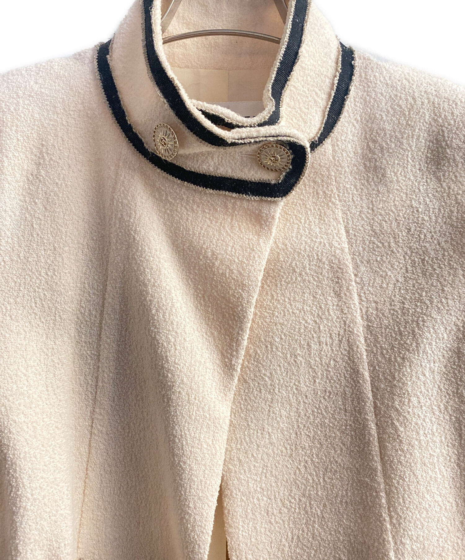 中古・古着通販】CHANEL (シャネル) ツイードスタンドカラージャケット