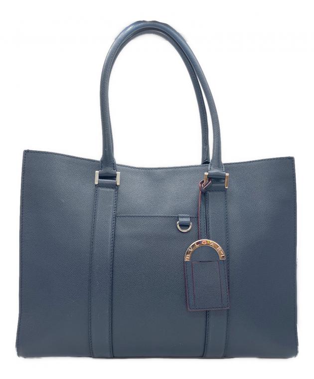 中古・古着通販】BVLGARI (ブルガリ) トートバッグ ネイビー｜ブランド