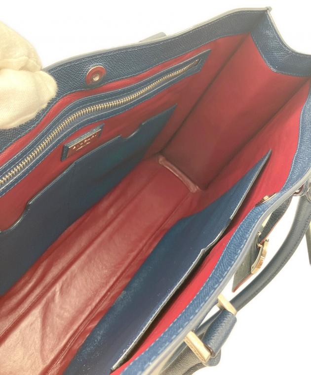 中古・古着通販】BVLGARI (ブルガリ) トートバッグ ネイビー｜ブランド