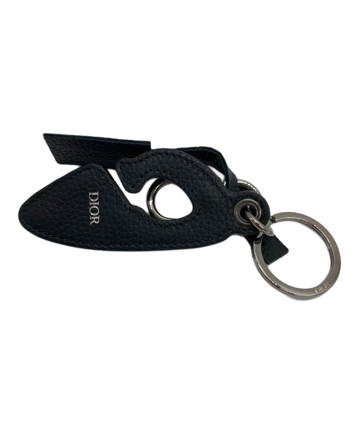 中古・古着通販】Dior (ディオール) CD30キーホルダー ブラック