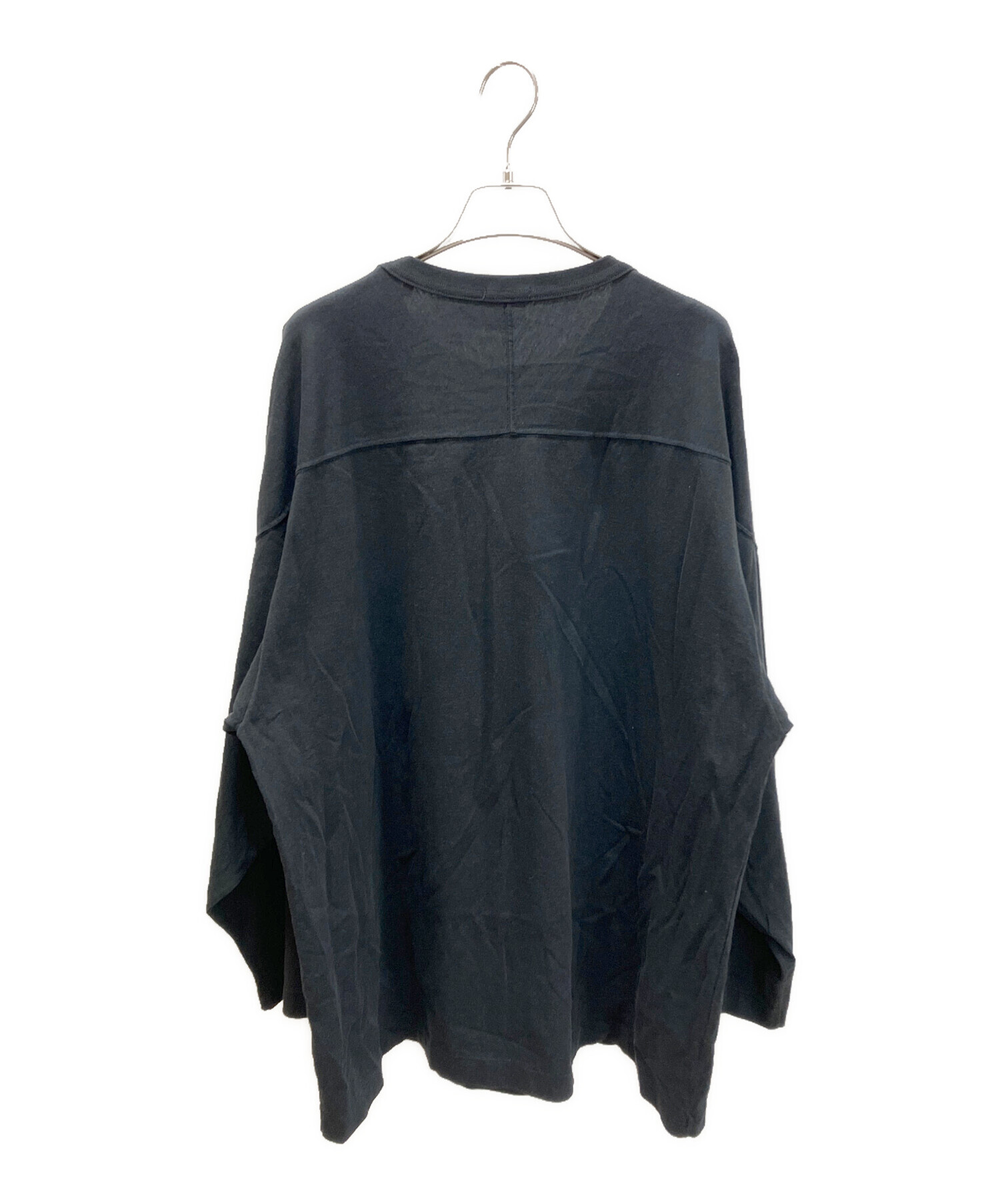中古・古着通販】COMOLI (コモリ) フットボールTシャツ ブラック