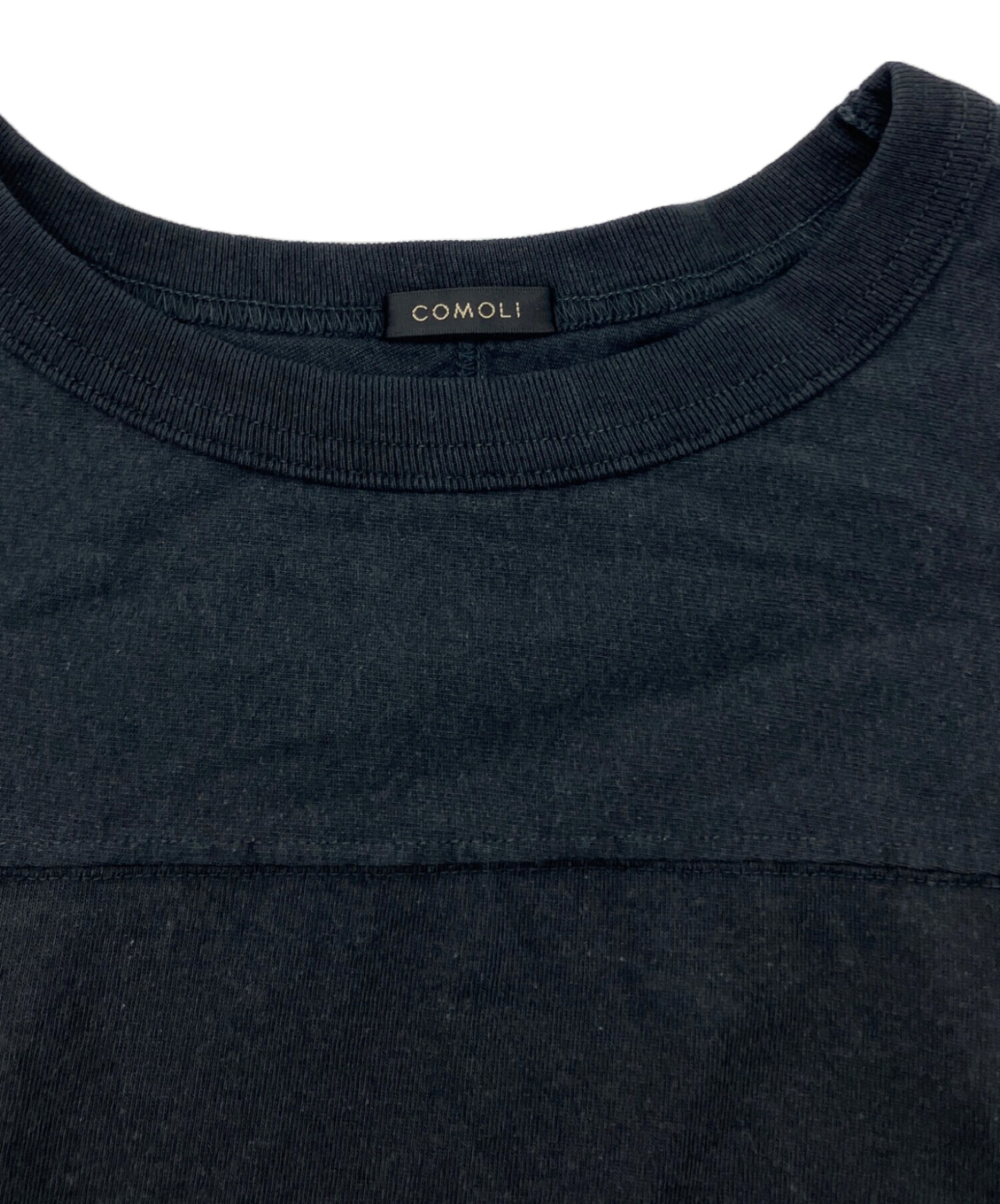 中古・古着通販】COMOLI (コモリ) フットボールTシャツ ブラック