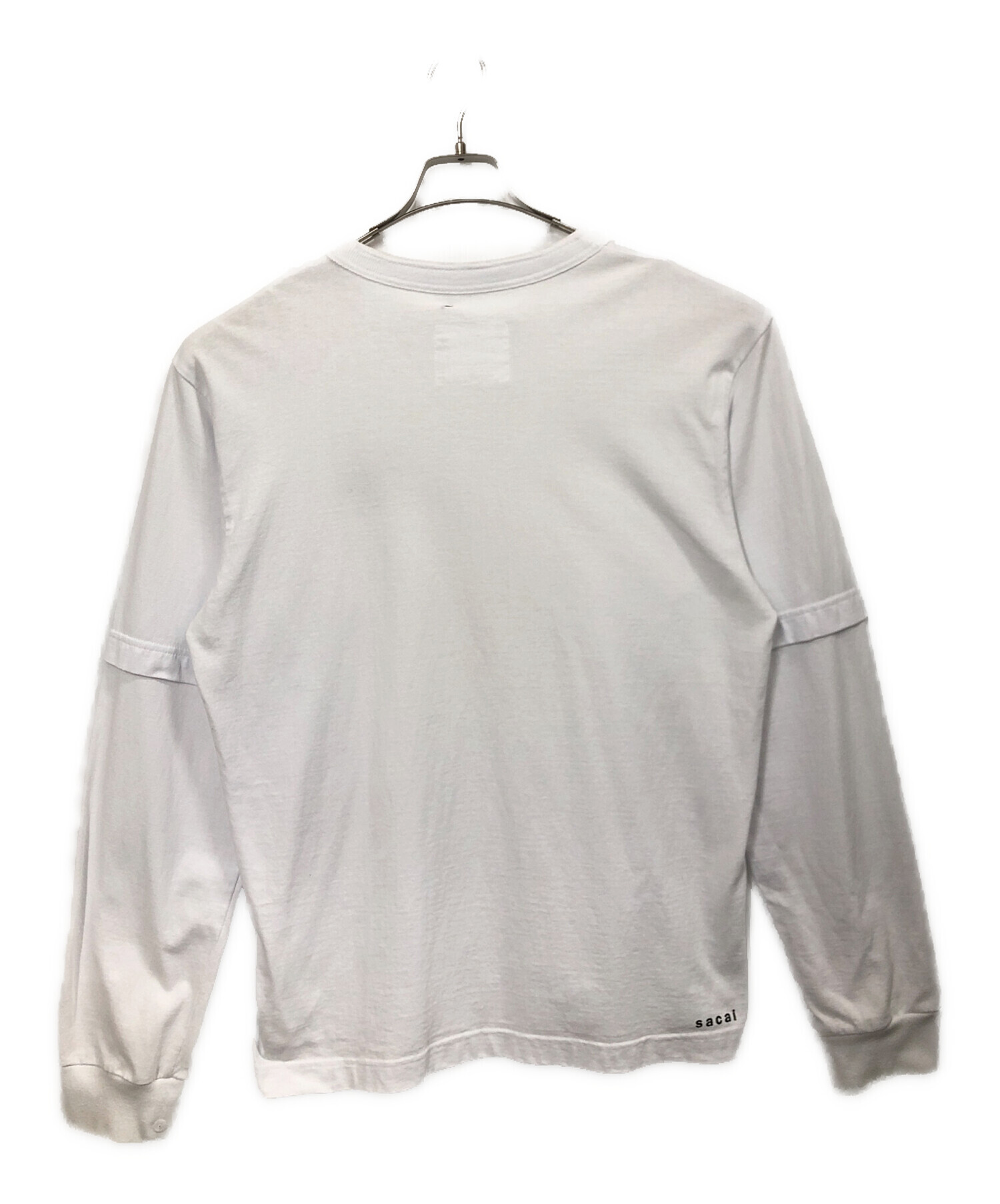 さかさか　古着販売中です♪ 中古・古着通販】sacai (サカイ) KNOW FUTURE L/S T-Shirt ホワイト