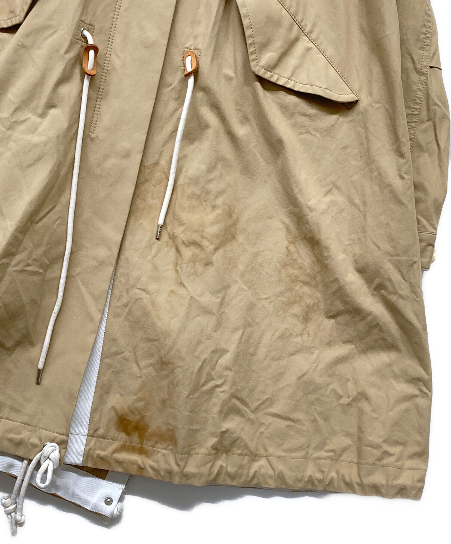 中古・古着通販】sacai (サカイ) ドッキングモッズコート ベージュ