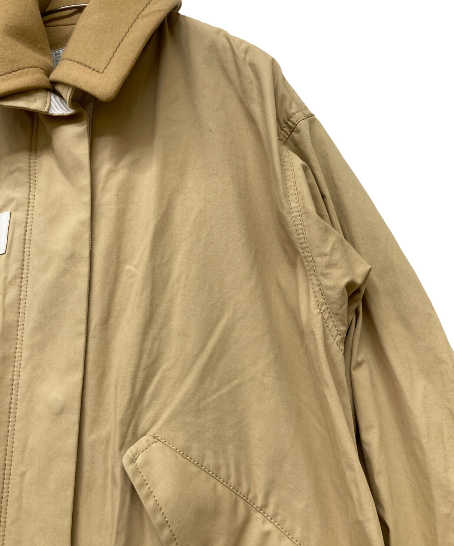 中古・古着通販】sacai (サカイ) ドッキングモッズコート ベージュ