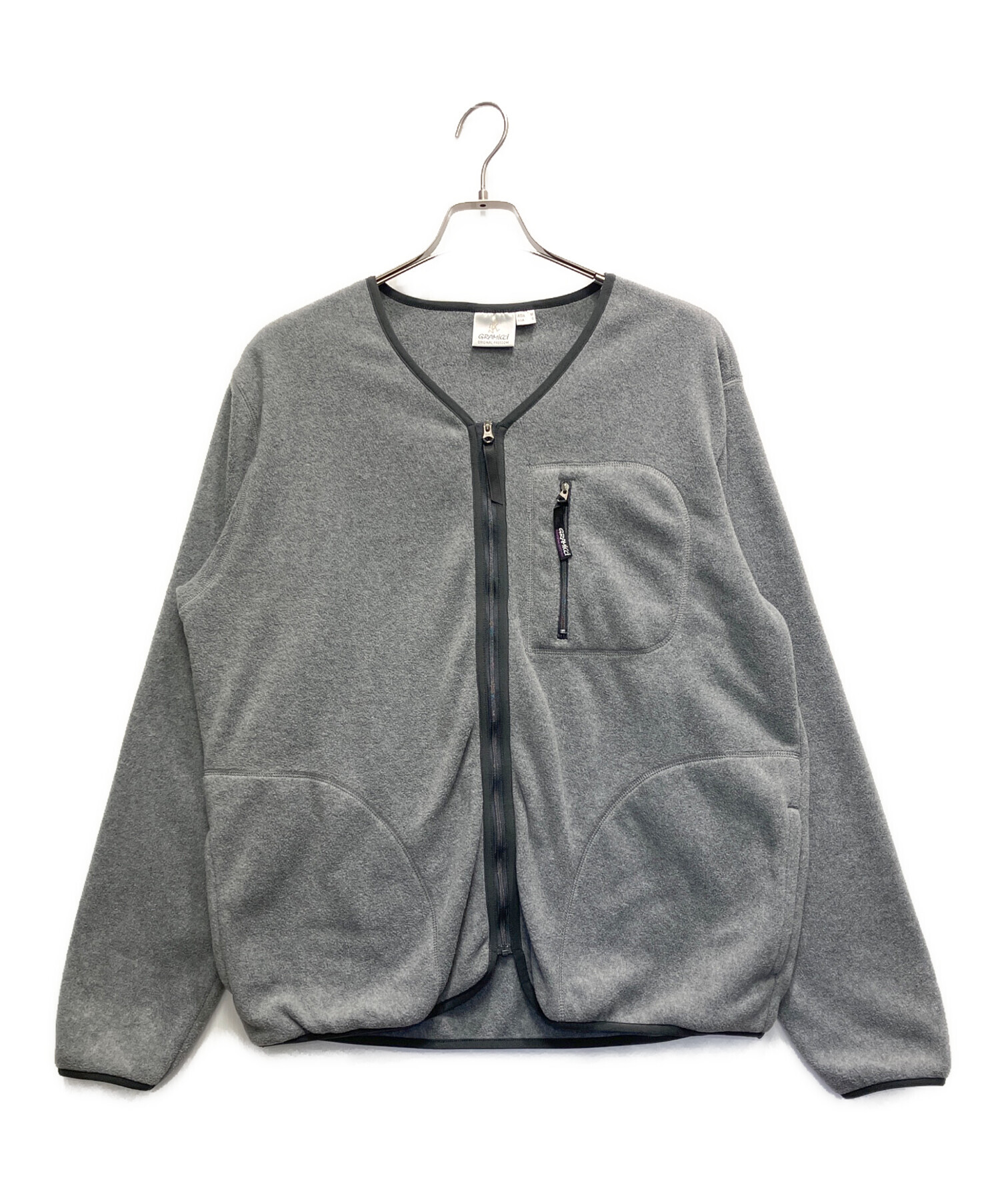 中古・古着通販】GRAMICCI (グラミチ) FLEECE CARDIGAN ZIP-UP グレー