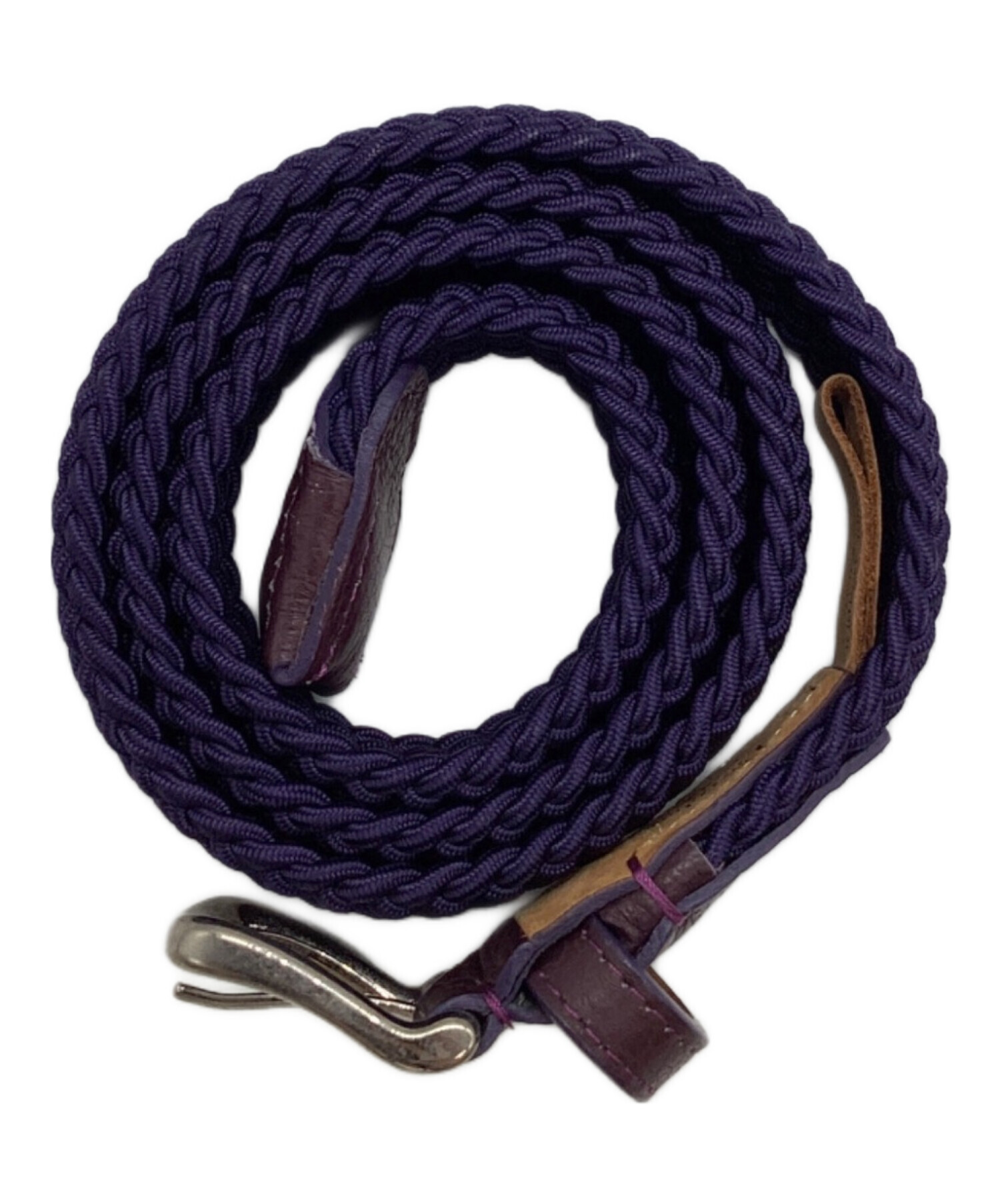 【極美品】ラルコバレーノ　ベルト　M ネイビー 中古・古着通販】Larcobaleno (ラルコバレーノ) メッシュレザーベルト