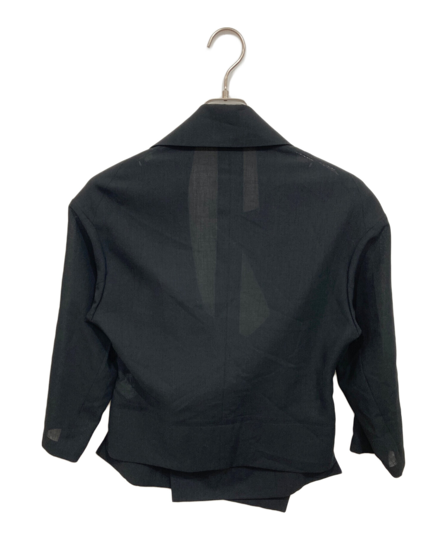 希少 YohjiYamamoto＋Noir ヨウジヤマモト ジャケット 変形 中古・古着通販】YOHJI YAMAMOTO (ヨウジヤマモト) 変形ジャケット