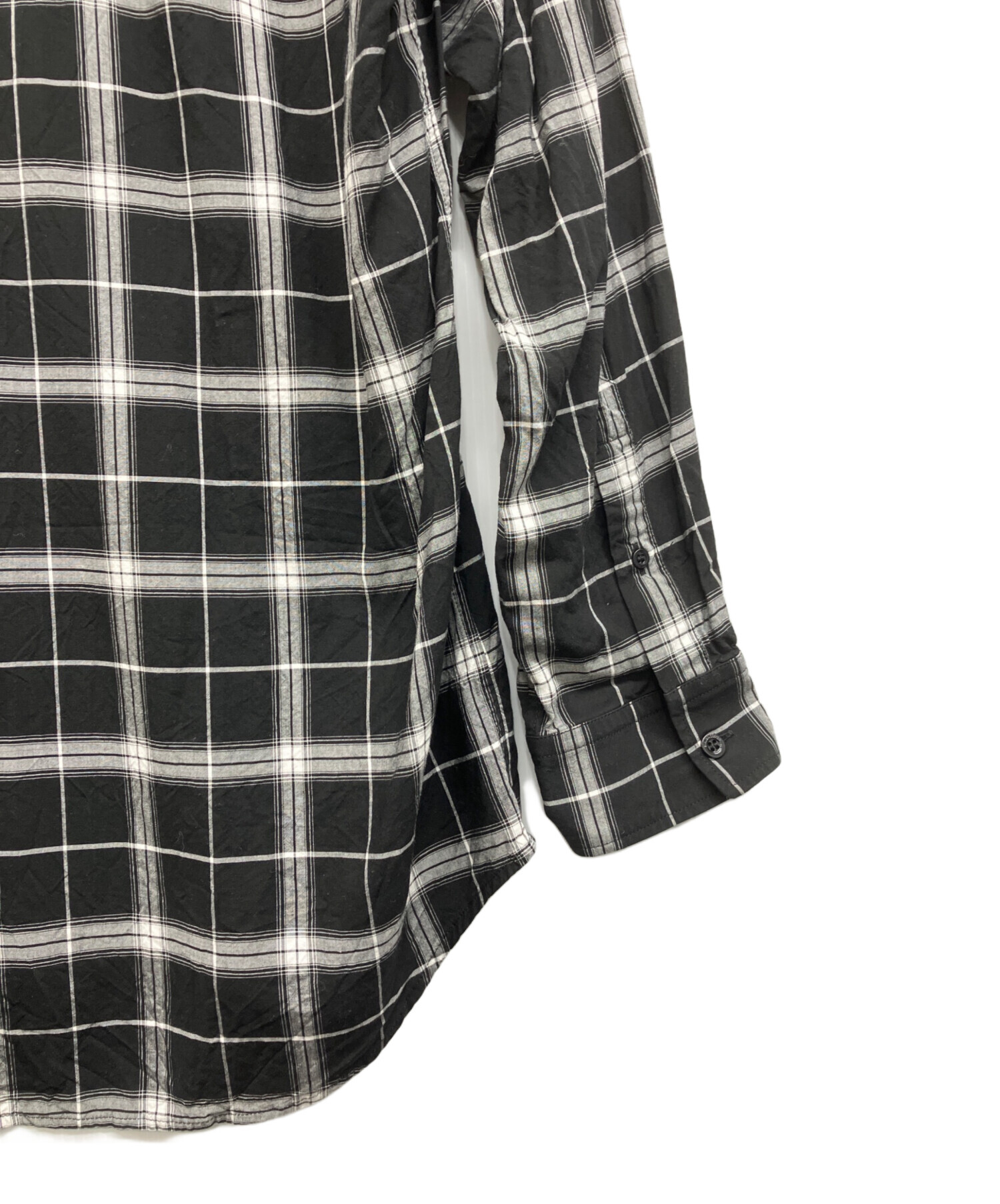 中古・古着通販】BALENCIAGA (バレンシアガ) バックロゴチェックシャツ