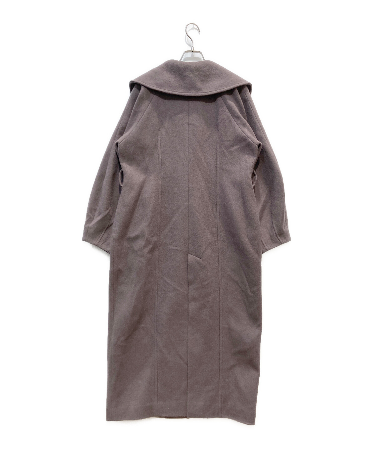 中古・古着通販】MURRAL (ミューラル) Curvy wool coat パープル