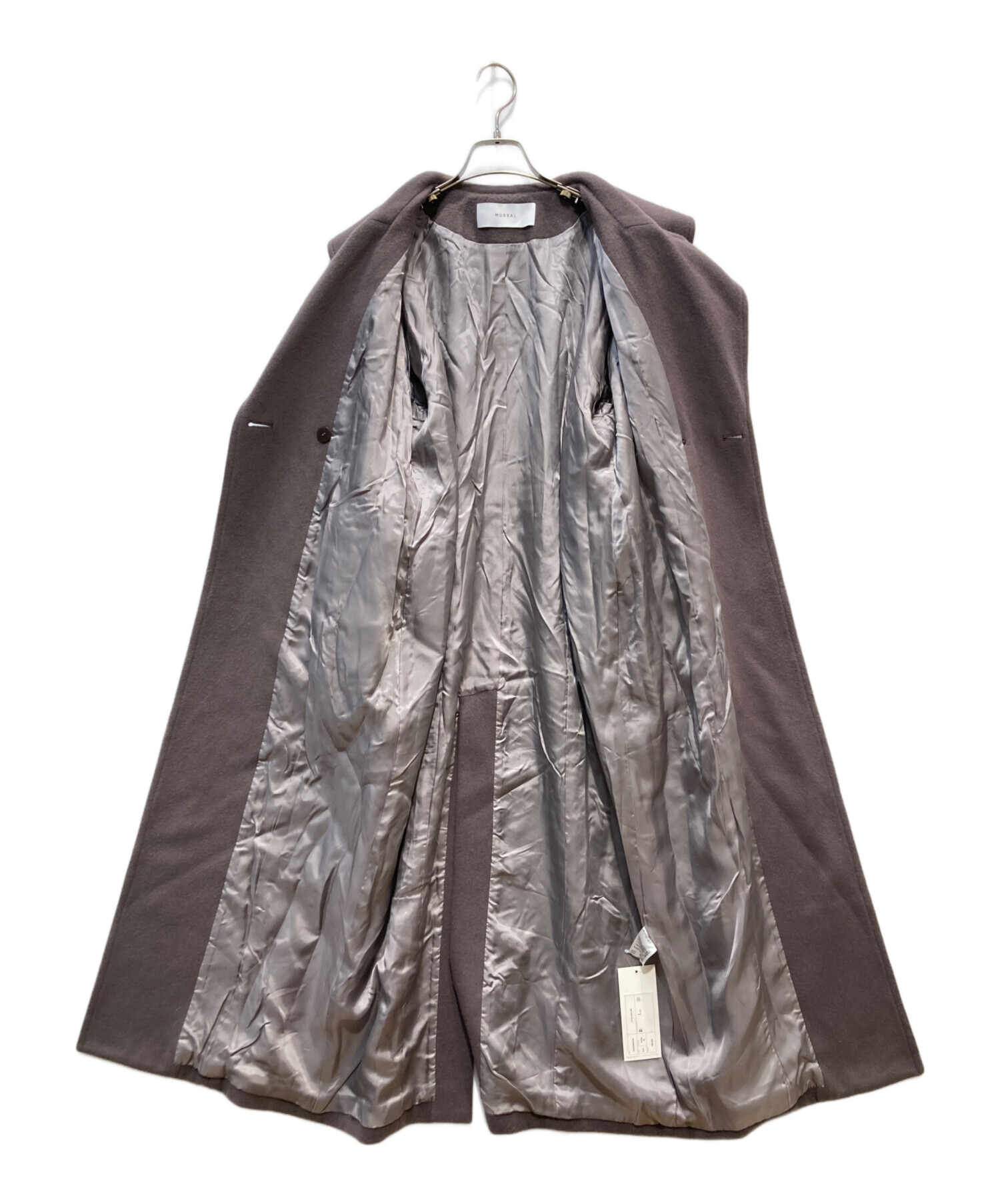 中古・古着通販】MURRAL (ミューラル) Curvy wool coat パープル