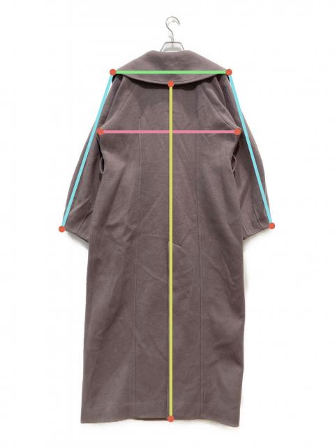 中古・古着通販】MURRAL (ミューラル) Curvy wool coat パープル