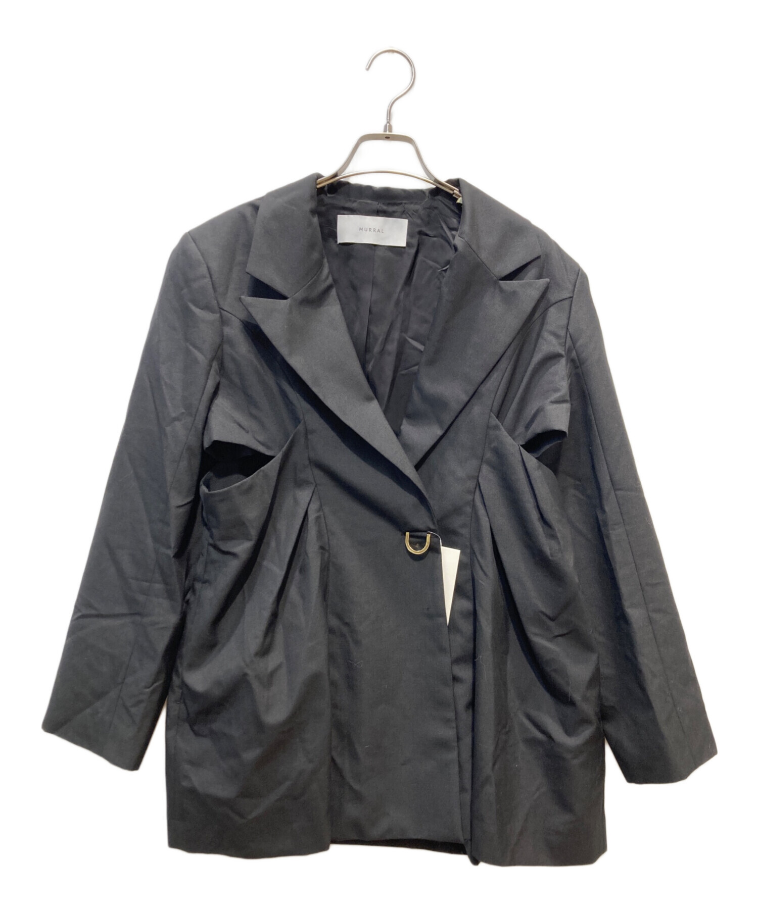 中古・古着通販】MURRAL (ミューラル) Peephole jacket ブラック