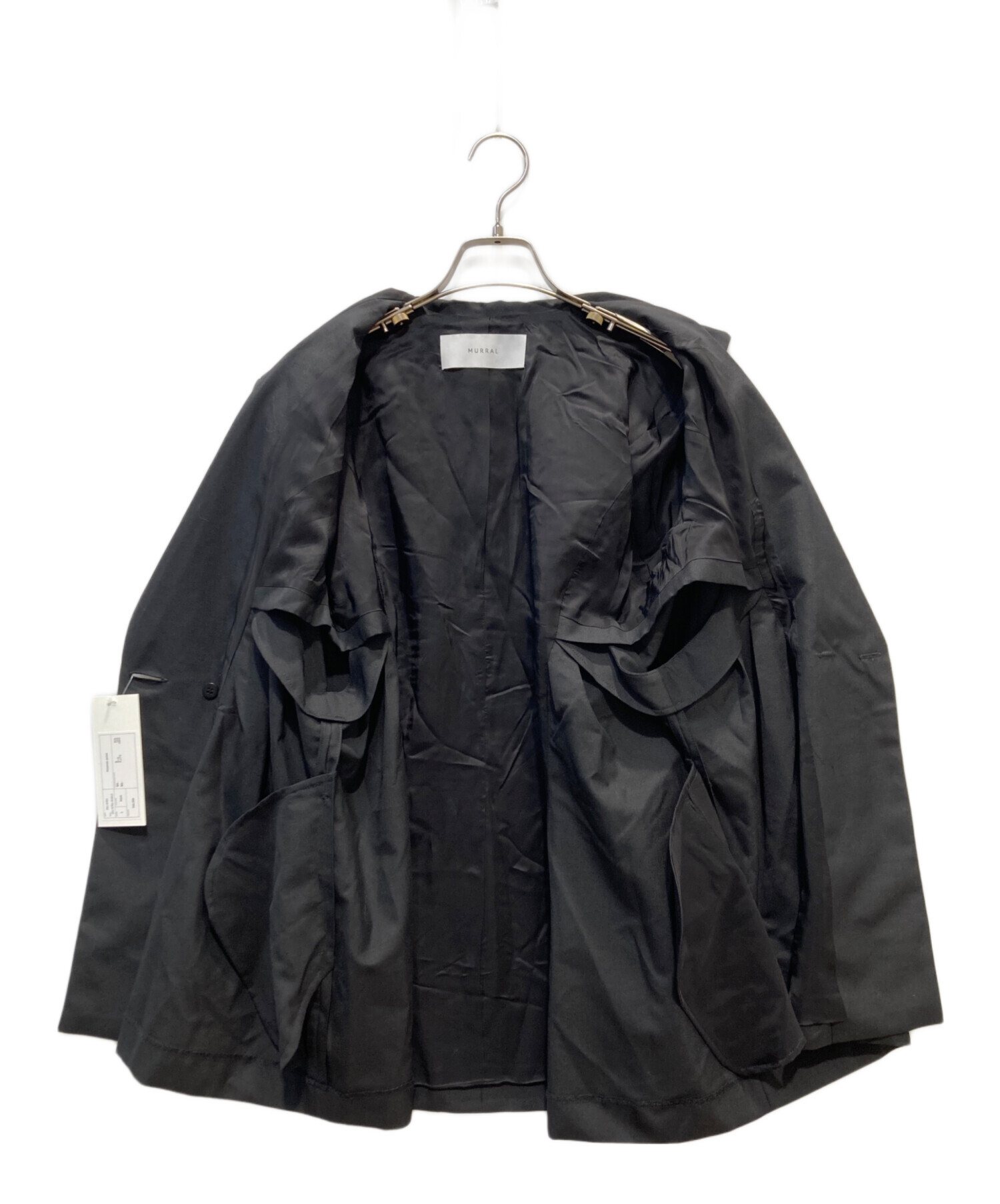 中古・古着通販】MURRAL (ミューラル) Peephole jacket ブラック