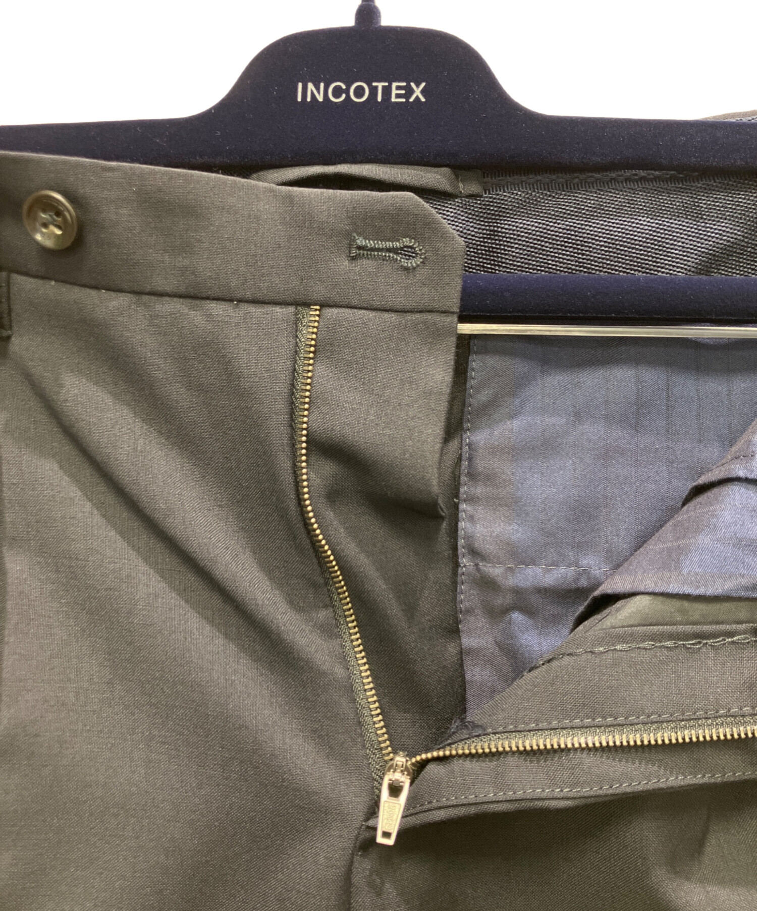 中古・古着通販】INCOTEX (インコテックス) テーパードパンツ ネイビー