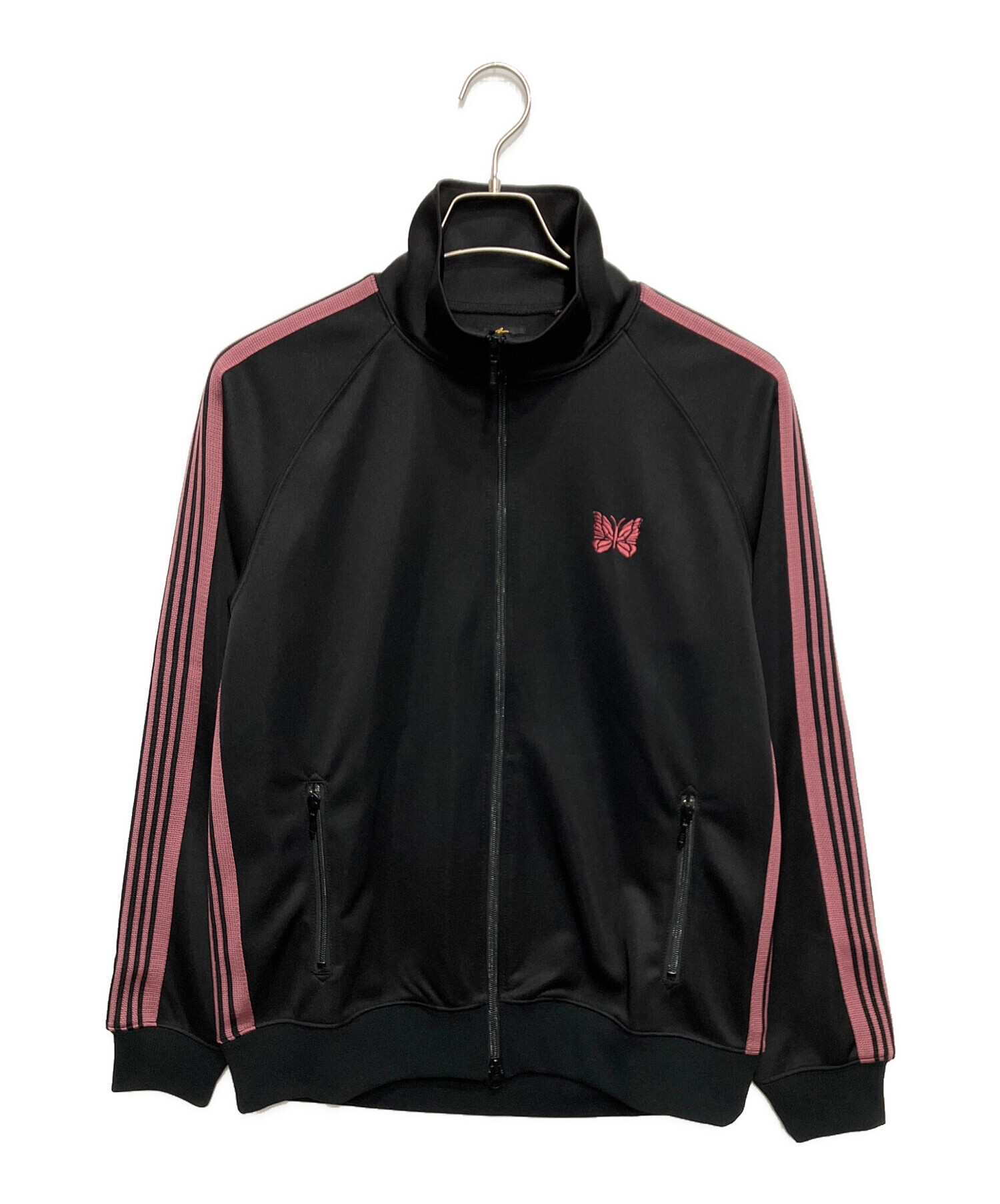 Needles黒 ピンクストライプ ジャージ 中古・古着通販】Needles (ニードルズ) Track Jacket Poly Smooth