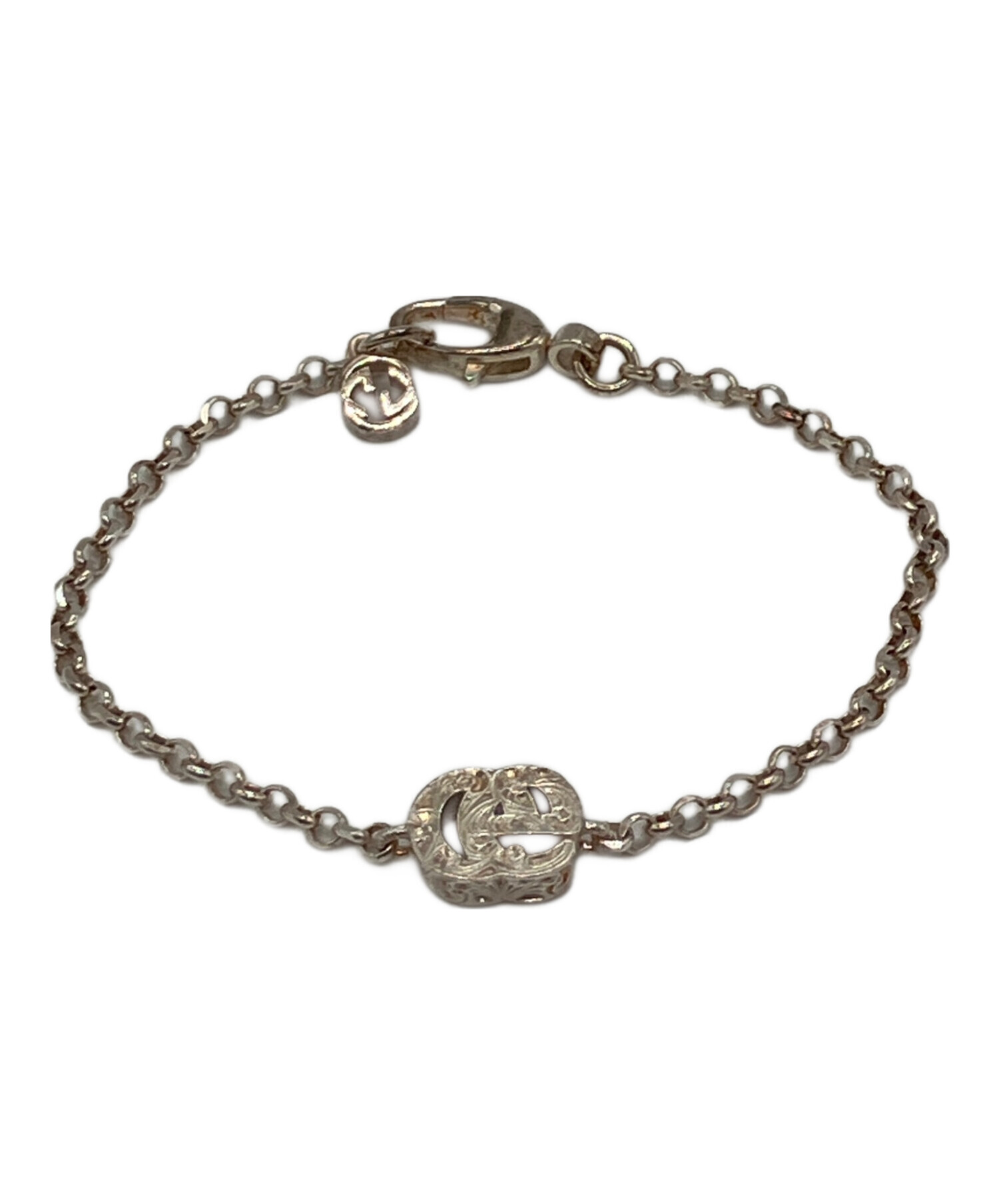 GUCCI ダブルG ブレスレット シルバー 中古・古着通販】GUCCI (グッチ) ダブルGブレスレット シルバー