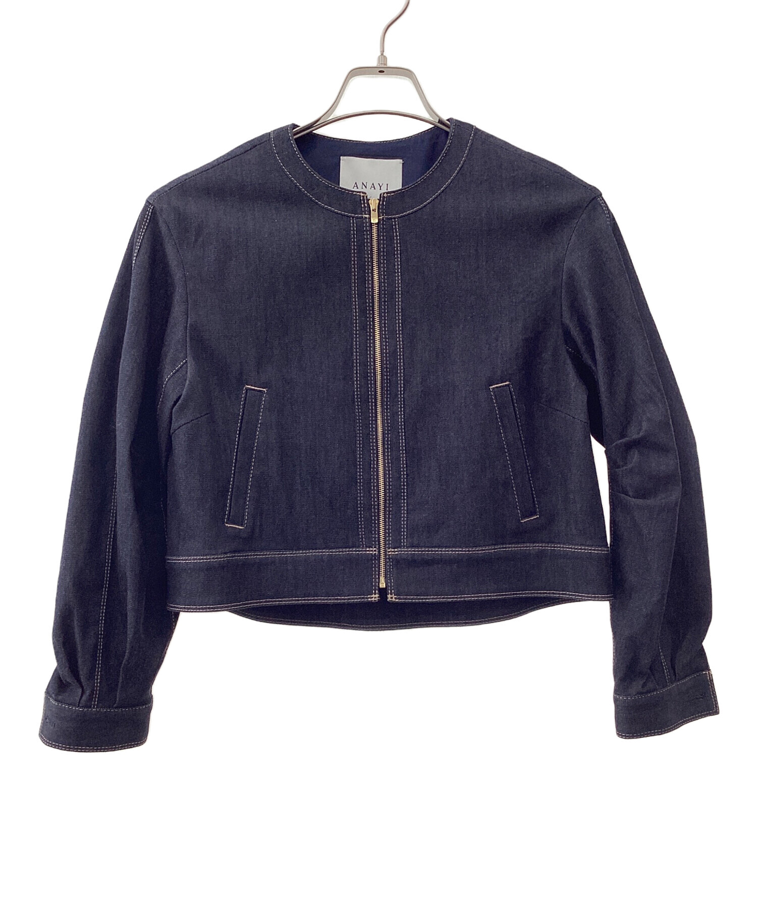 中古・古着通販】ANAYI (アナイ) デニムライクジップアップジャケット
