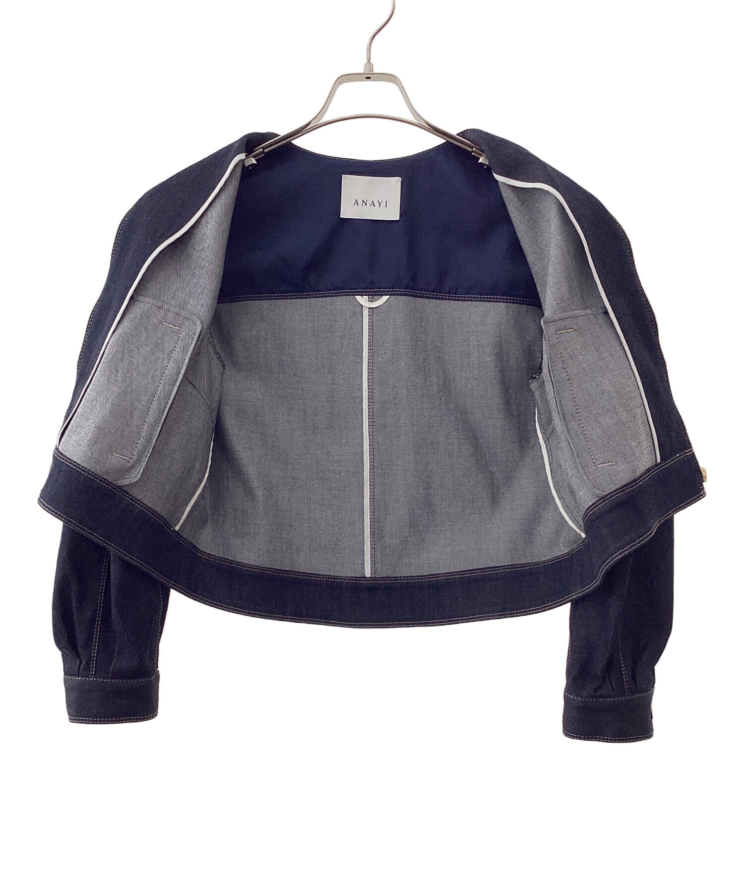 中古・古着通販】ANAYI (アナイ) デニムライクジップアップジャケット