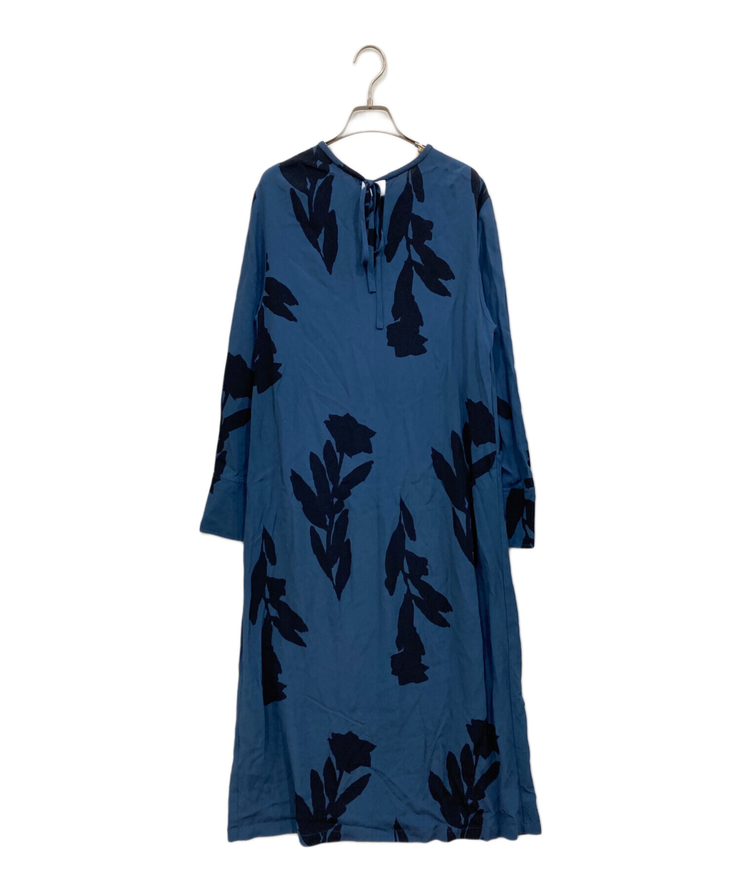中古・古着通販】marimekko (マリメッコ) レーヨンワンピース ブルー