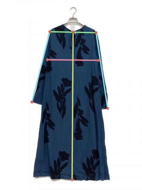 中古・古着通販】marimekko (マリメッコ) レーヨンワンピース ブルー