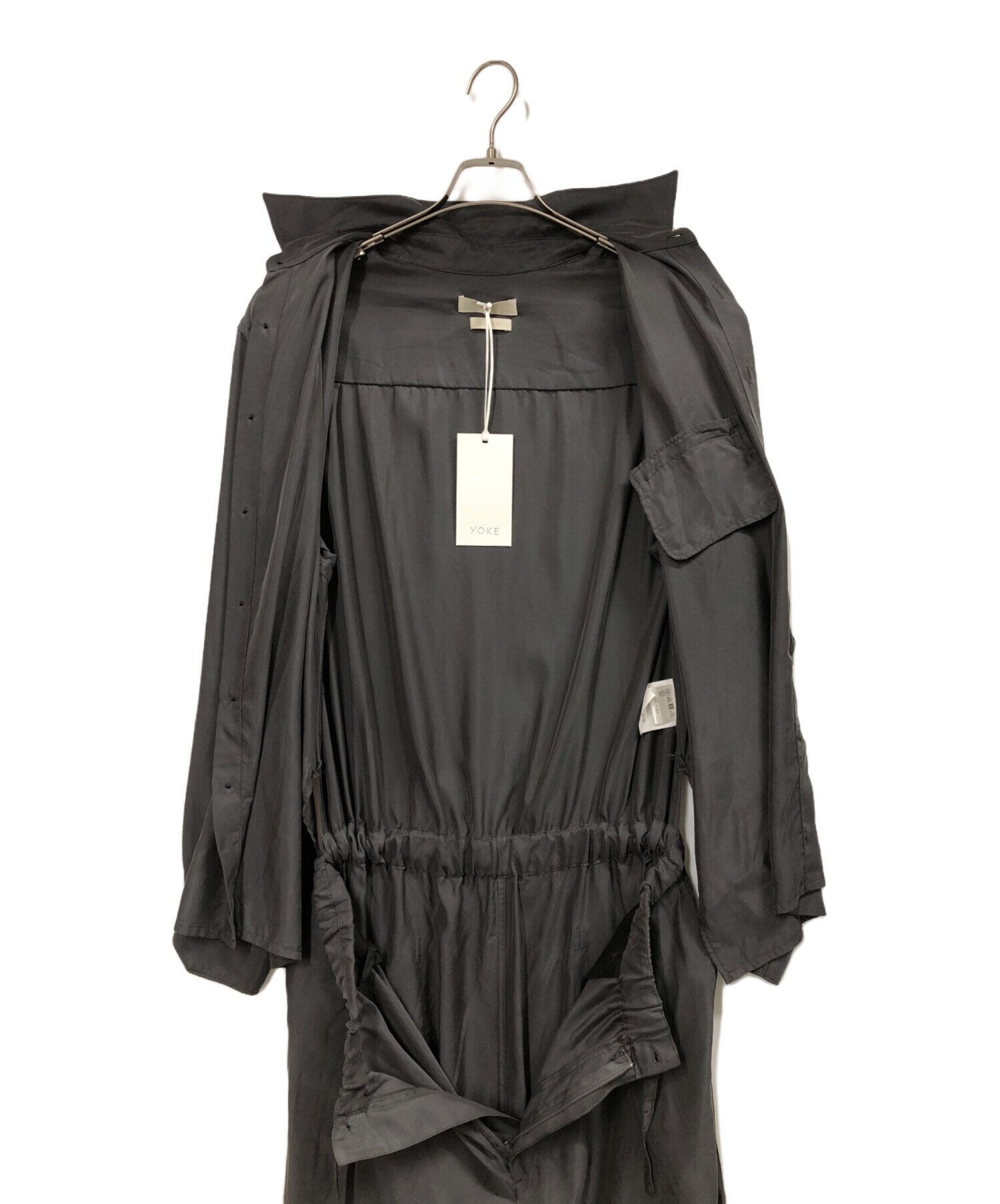 中古・古着通販】YOKE (ヨーク) CUPRO JUMP SUIT グレー サイズ:3