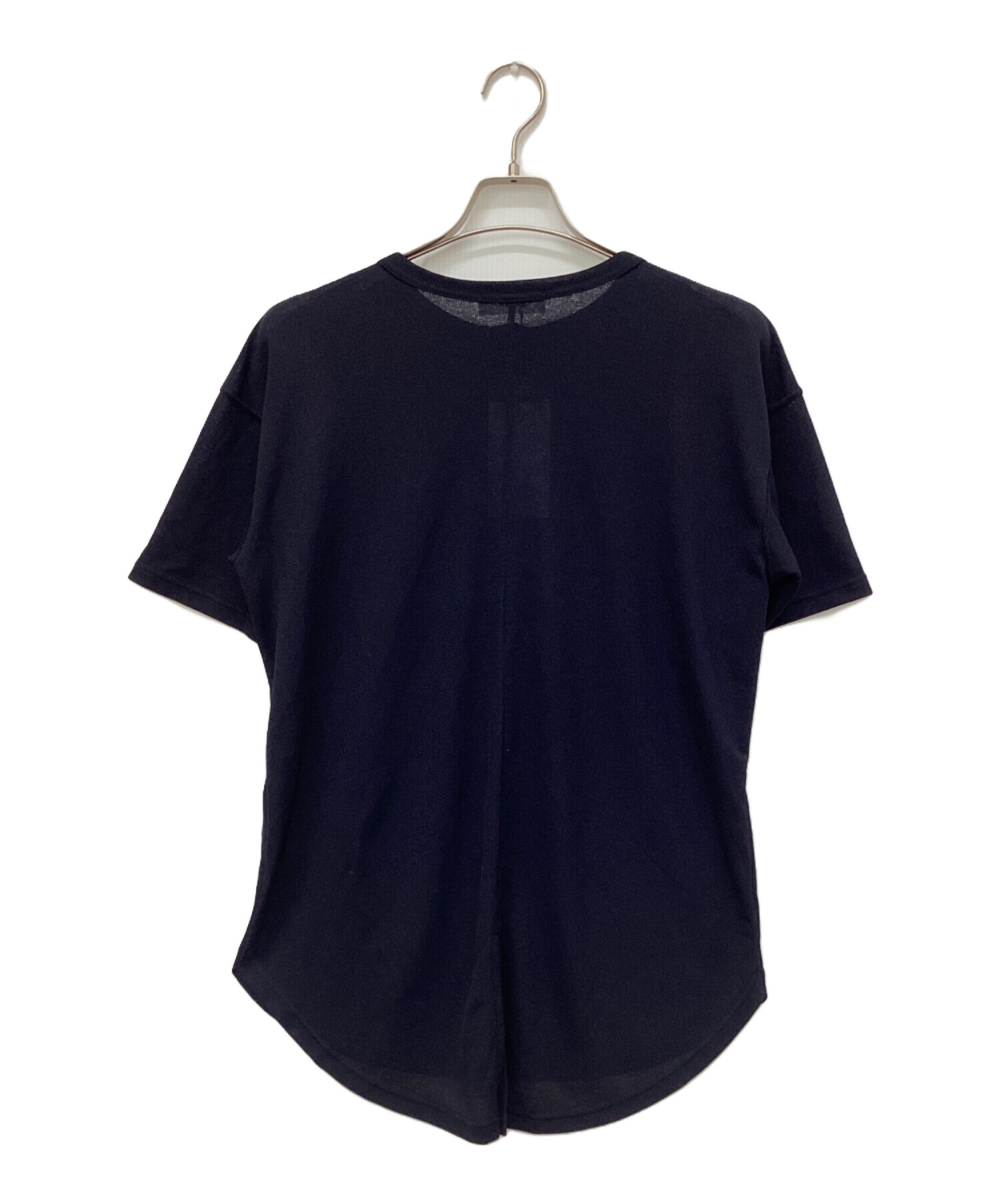 中古・古着通販】ZUCCA (ズッカ) シアーワッフルTシャツ ネイビー 